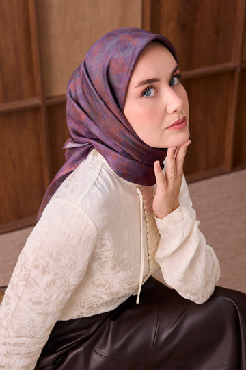 Silk Home Twill İpek Eşarp Batik 11558-25