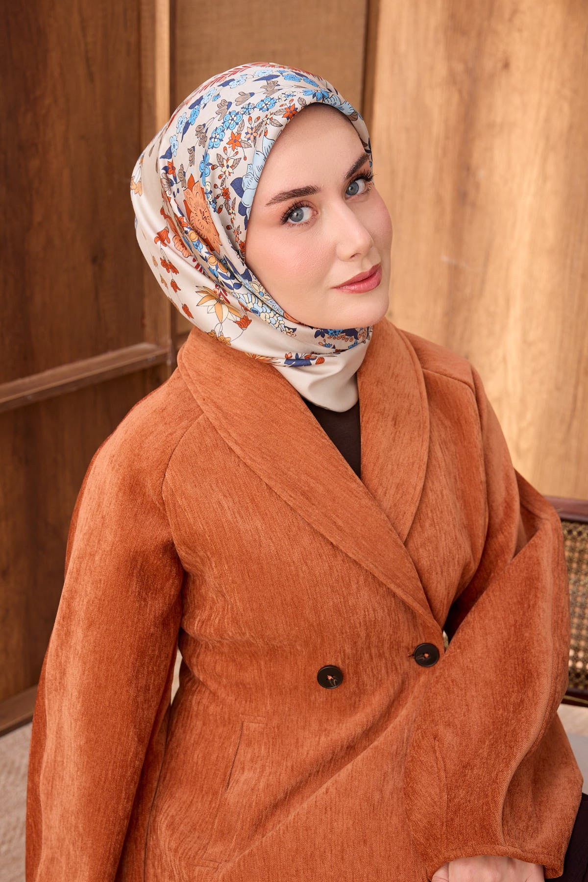 Silk Home Twill İpek Eşarp Botanical 11559-01