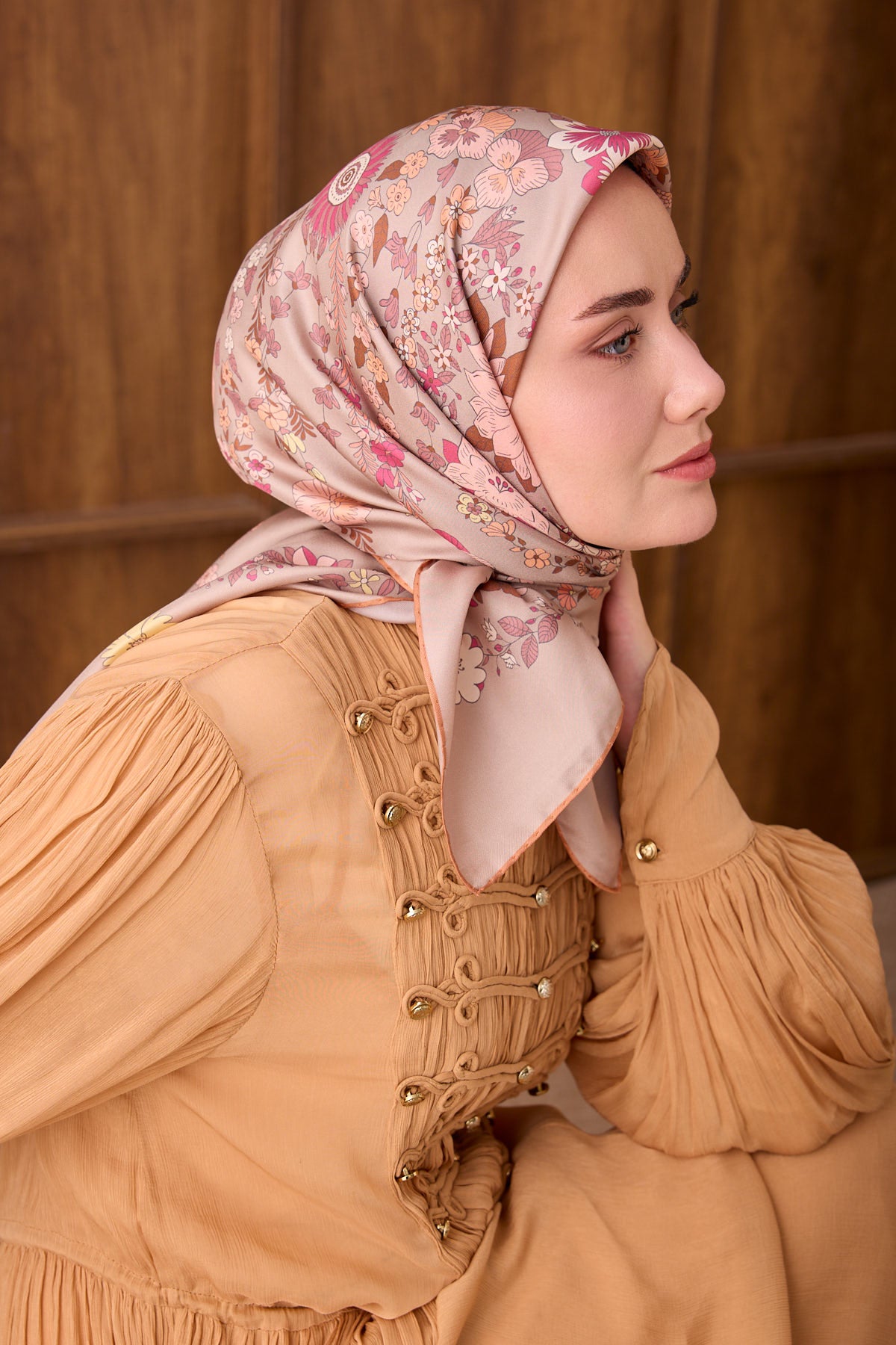 Silk Home Twill İpek Eşarp Botanical 11559-06