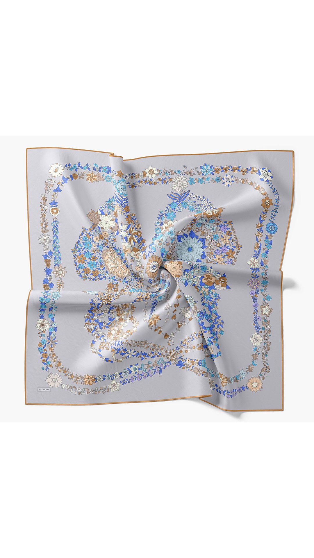 Silk Home Twill İpek Eşarp Botanical 11559-09