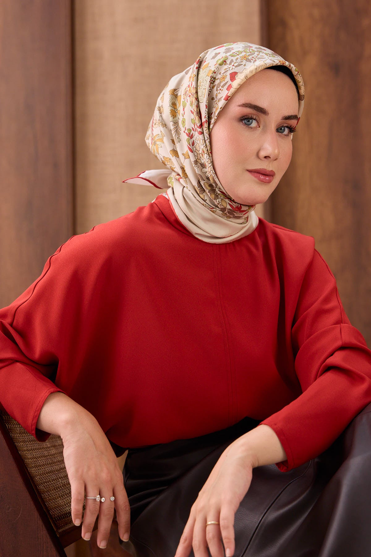Silk Home Twill İpek Eşarp Botanical 11559-14