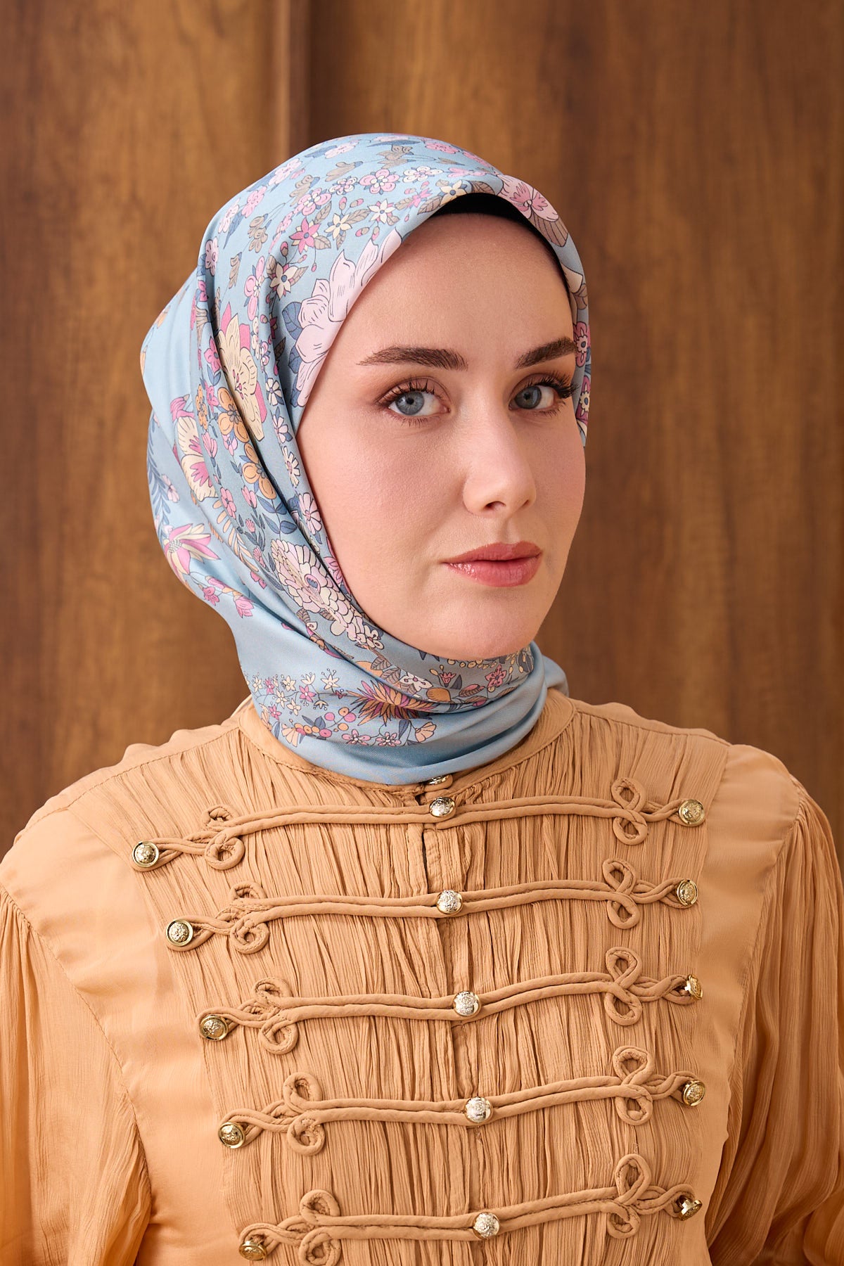 Silk Home Twill İpek Eşarp Botanical 11559-15
