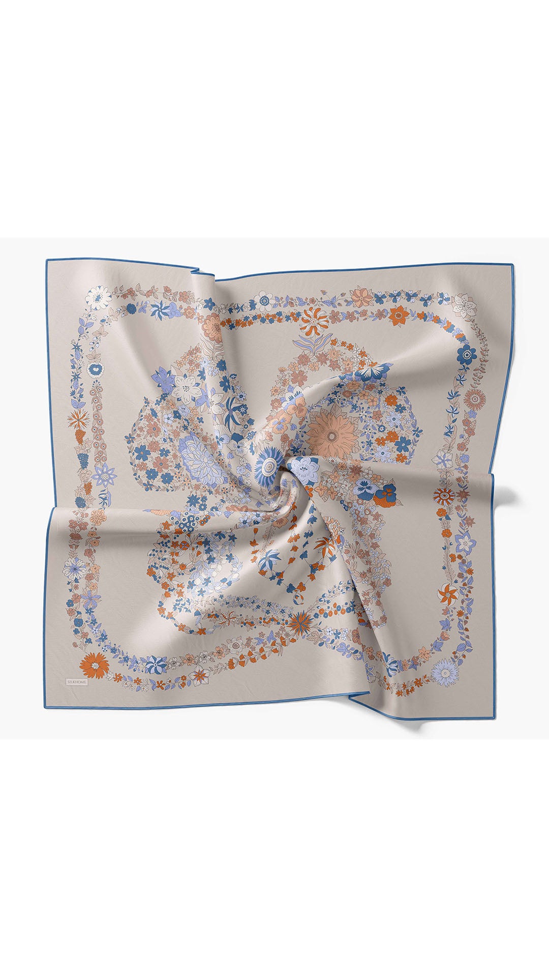 Silk Home Twill İpek Eşarp Botanical 11559-19