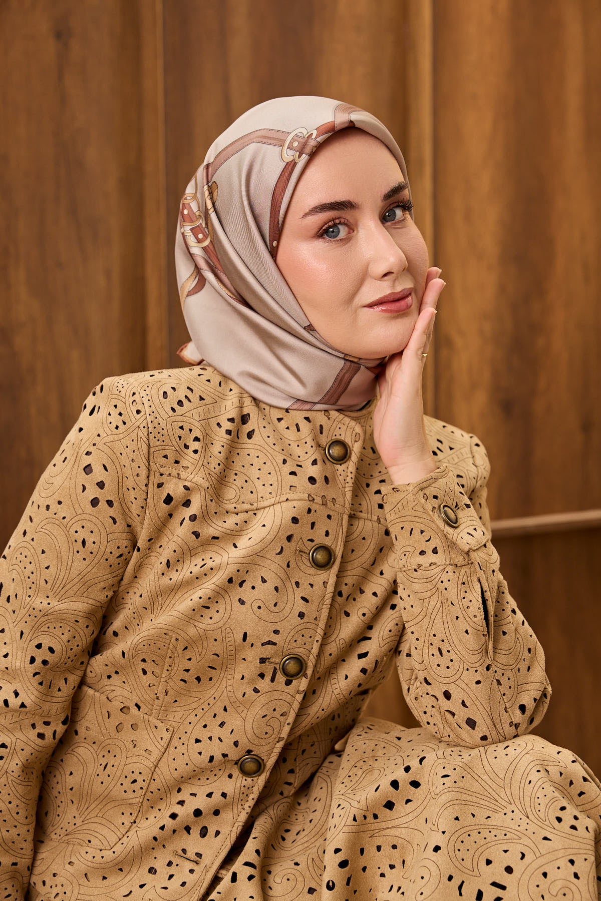 Silk Home Twill İpek Eşarp Belt Print 11561-01