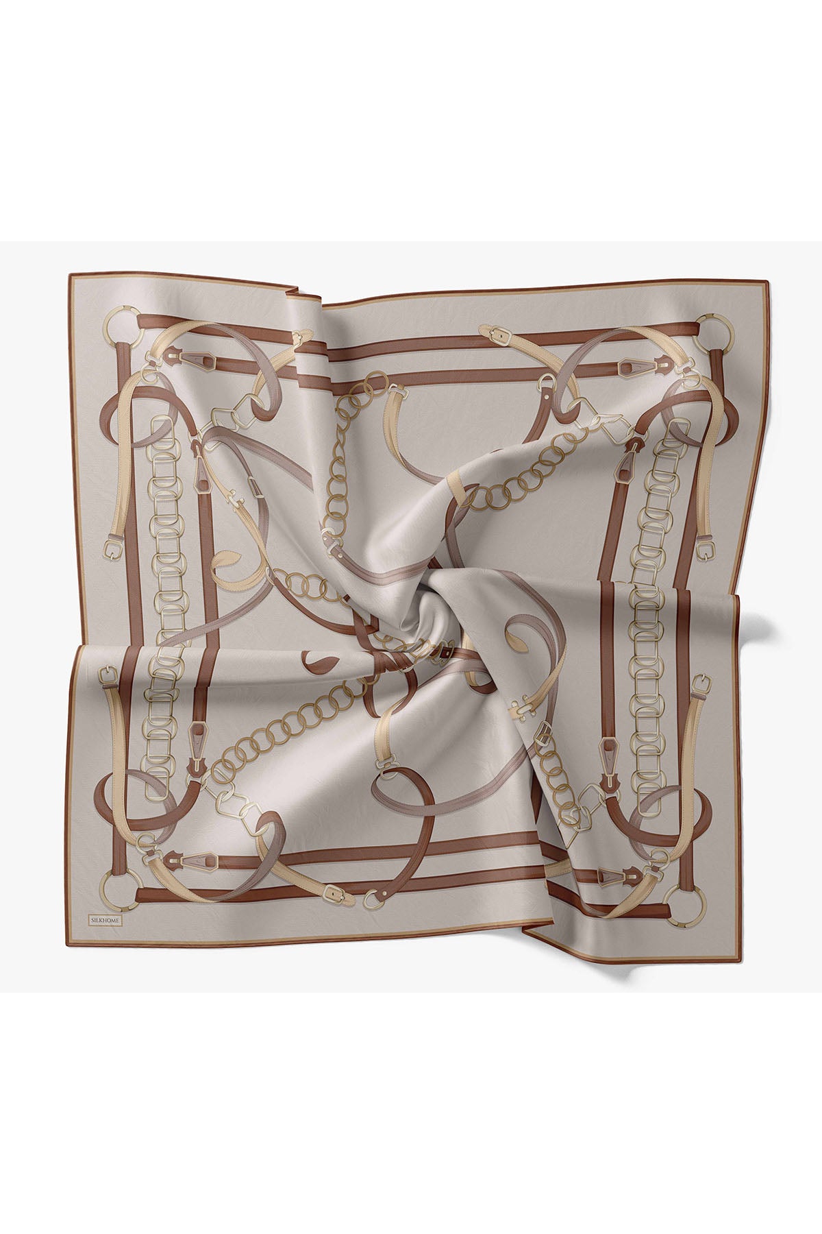 Silk Home Twill İpek Eşarp Belt Print 11561-01