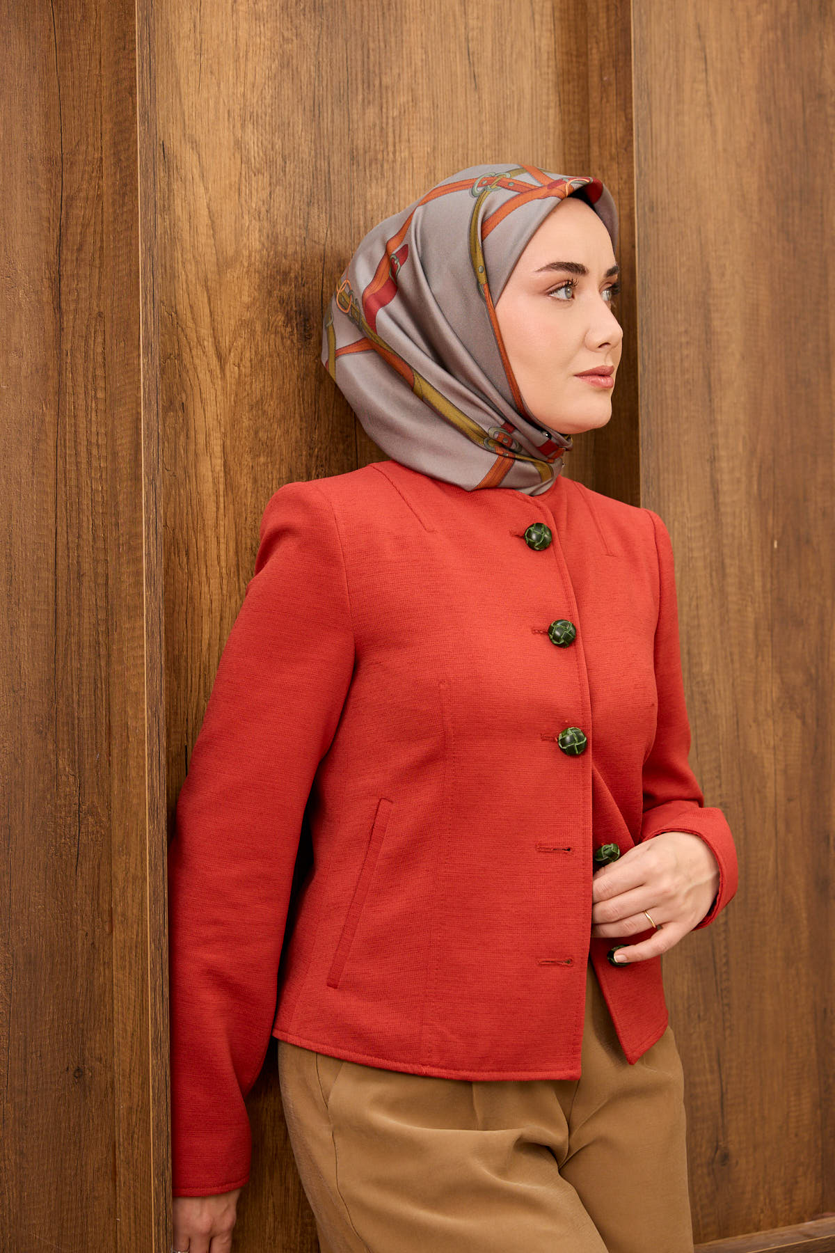 Silk Home Twill İpek Eşarp Belt Print 11561-02