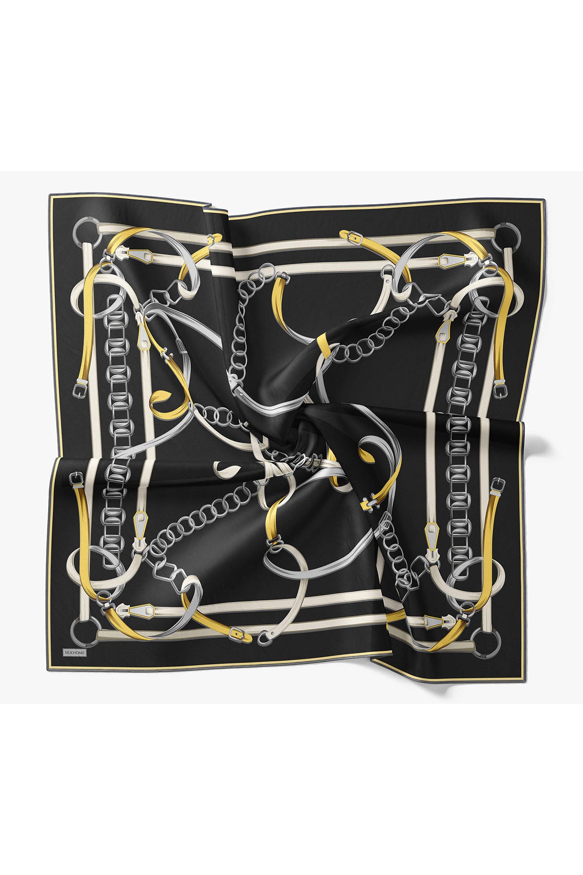 Silk Home Twill İpek Eşarp Belt Print 11561-03