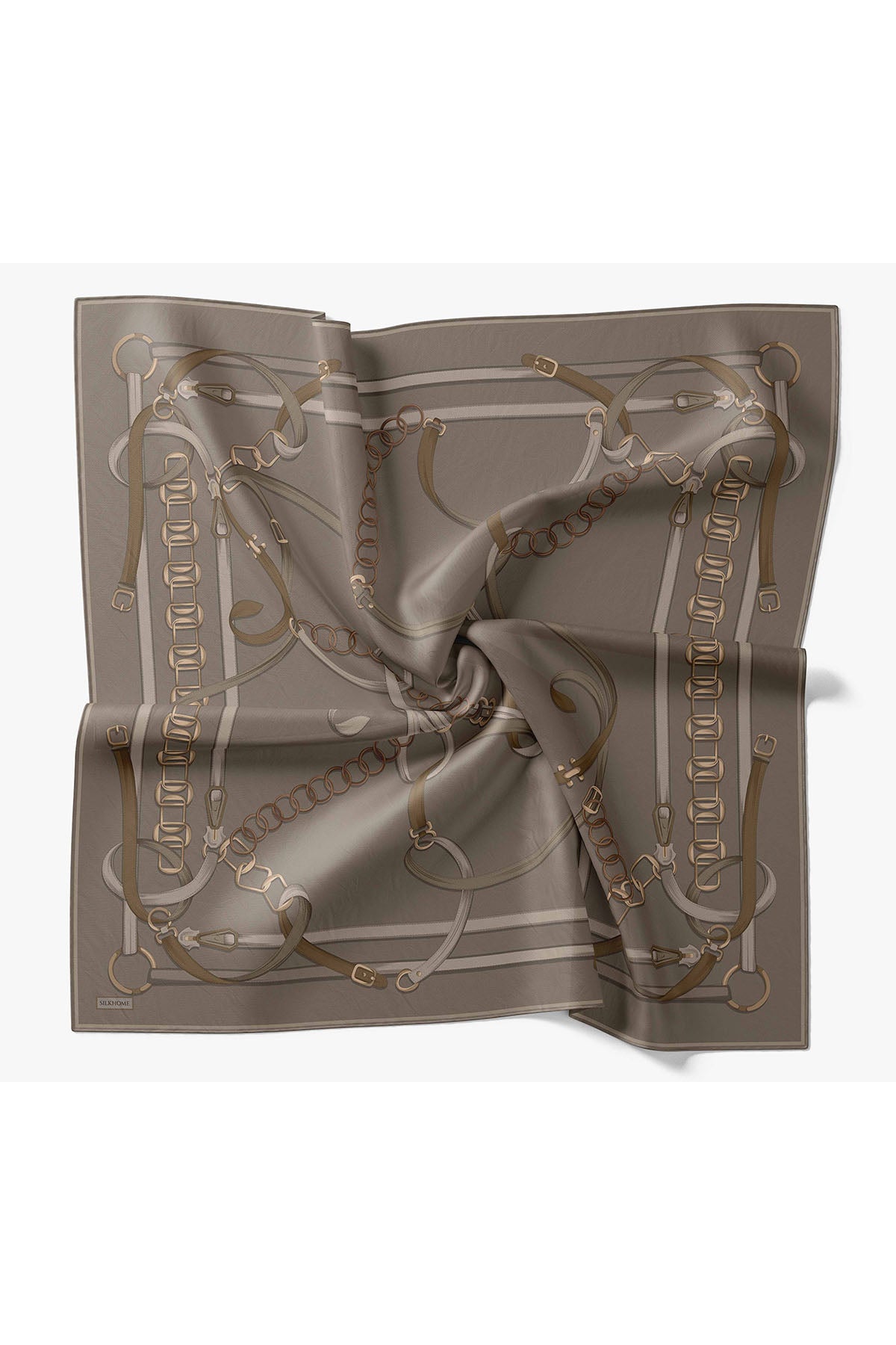 Silk Home Twill İpek Eşarp Belt Print 11561-04