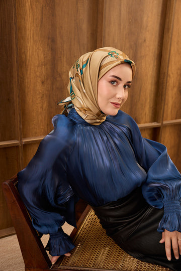 Silk Home Twill İpek Eşarp Belt Print 11561-07