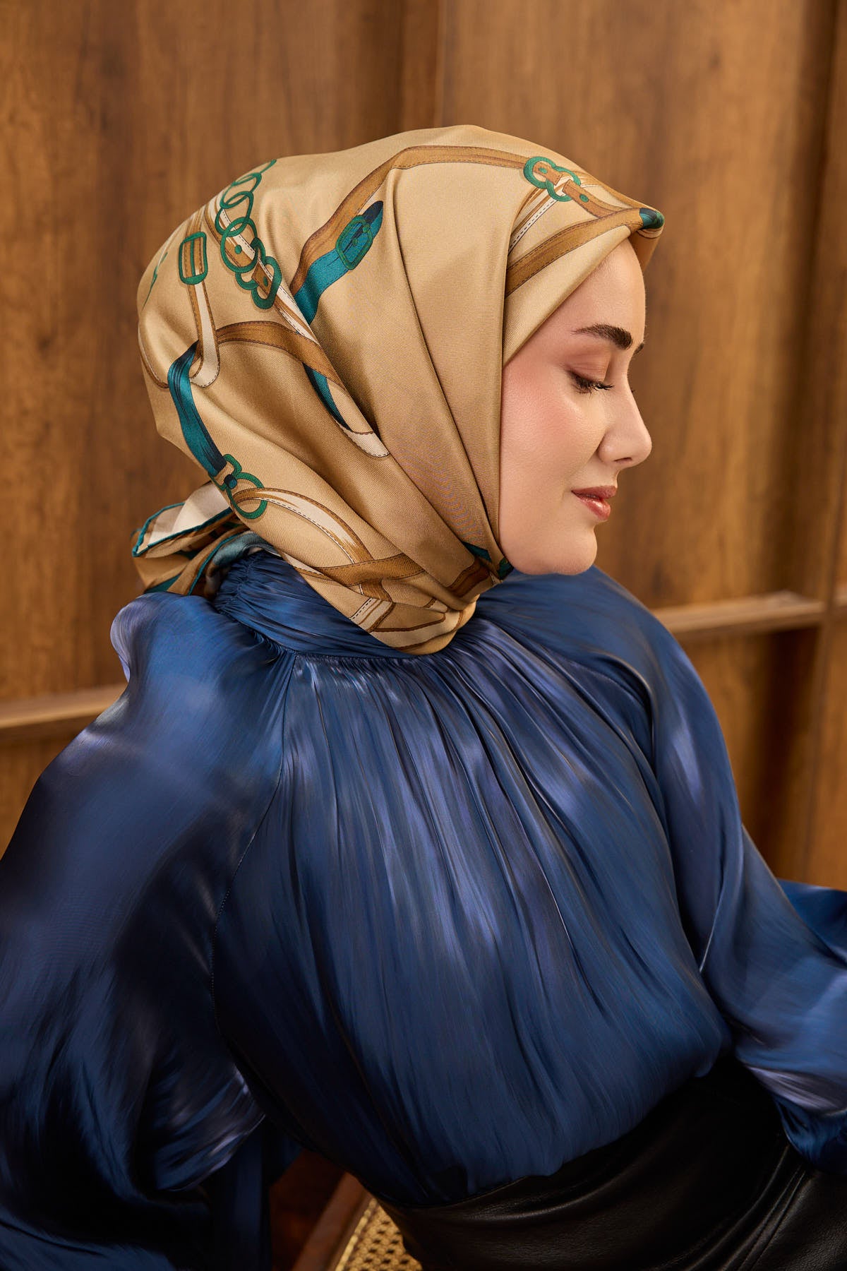 Silk Home Twill İpek Eşarp Belt Print 11561-07