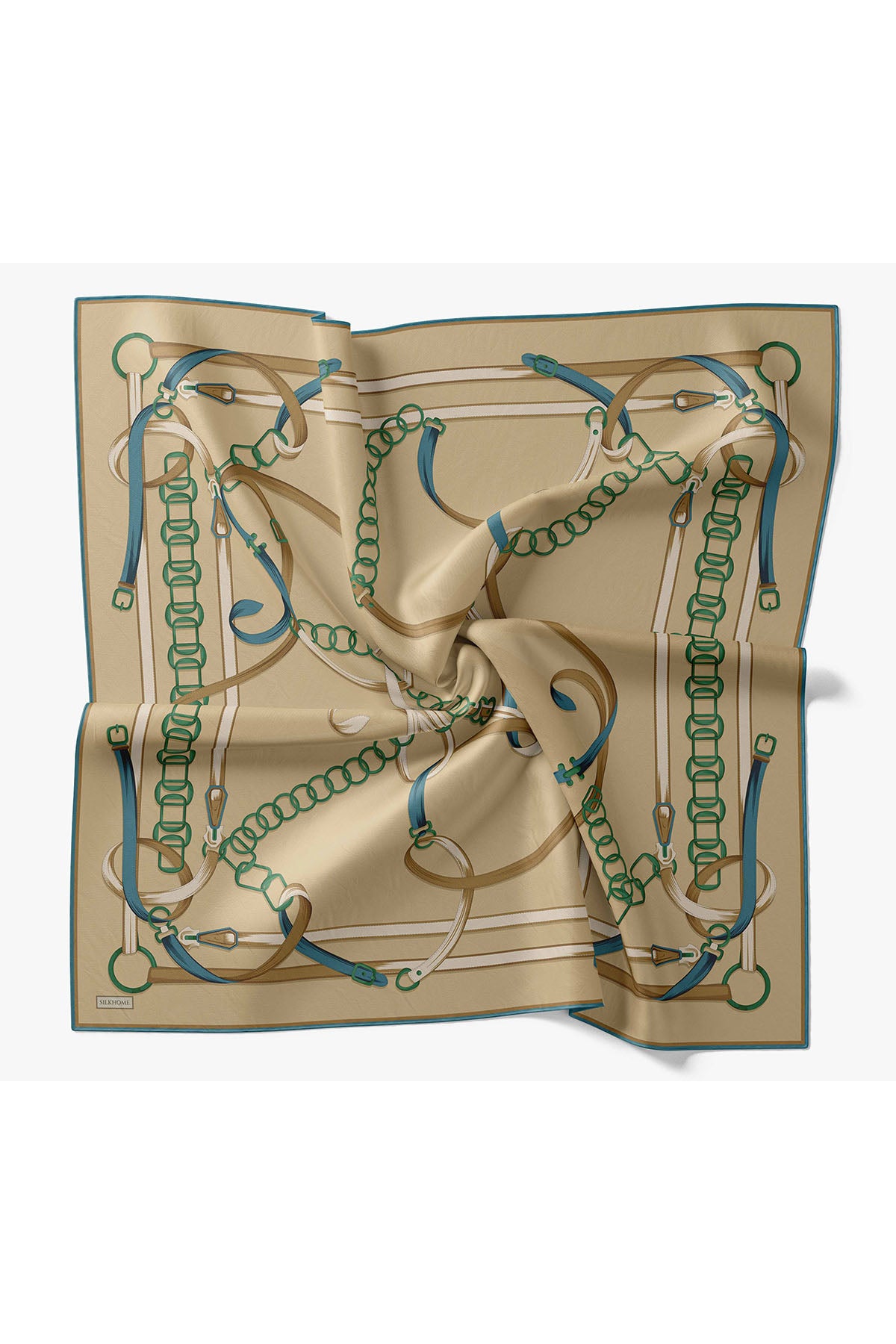 Silk Home Twill İpek Eşarp Belt Print 11561-07
