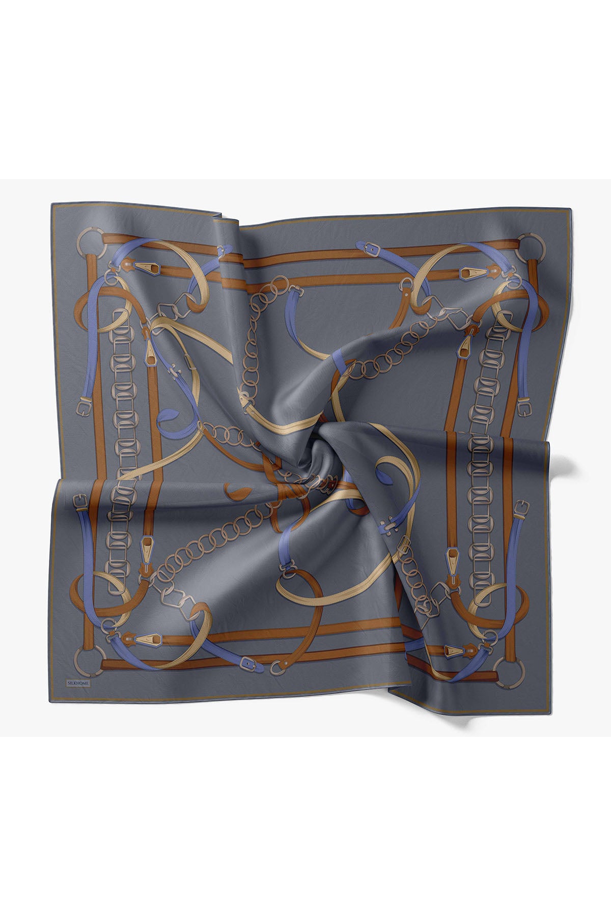 Silk Home Twill İpek Eşarp Belt Print 11561-09