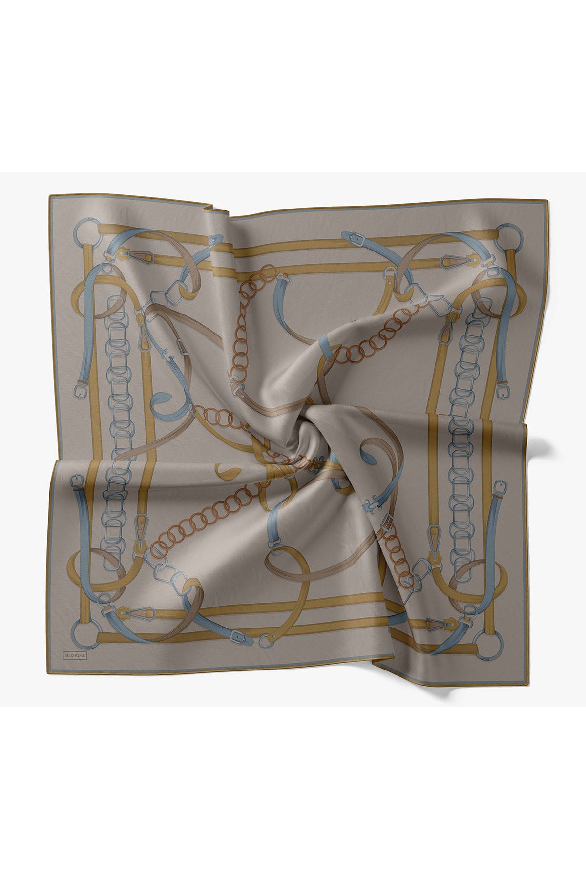 Silk Home Twill İpek Eşarp Belt Print 11561-10