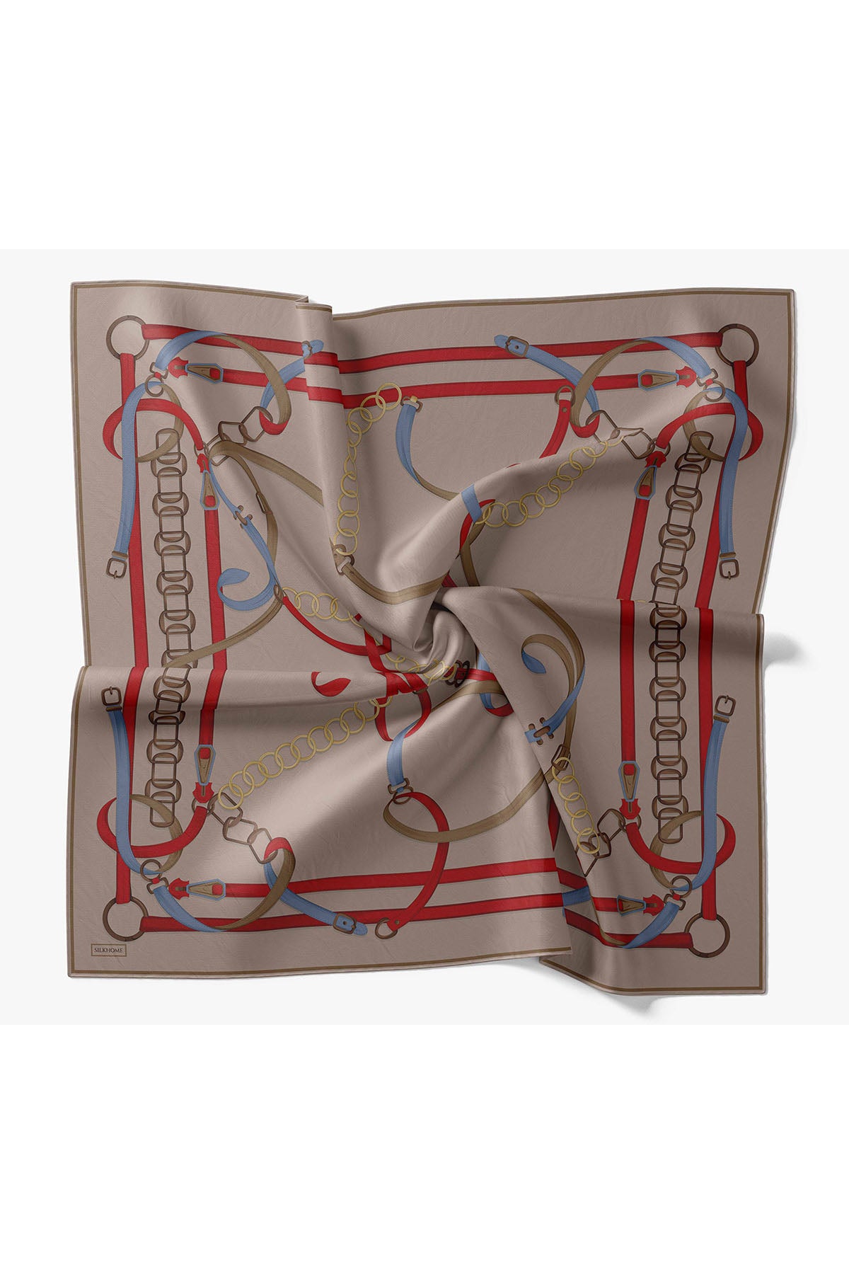Silk Home Twill İpek Eşarp Belt Print 11561-11