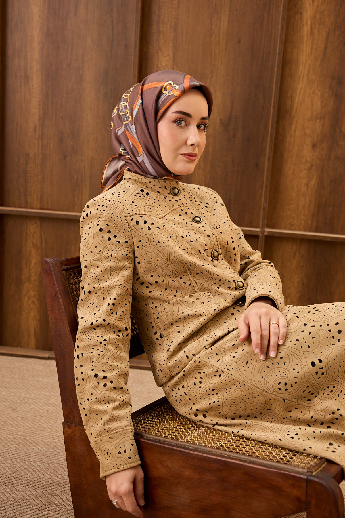 Silk Home Twill İpek Eşarp Belt Print 11561-12