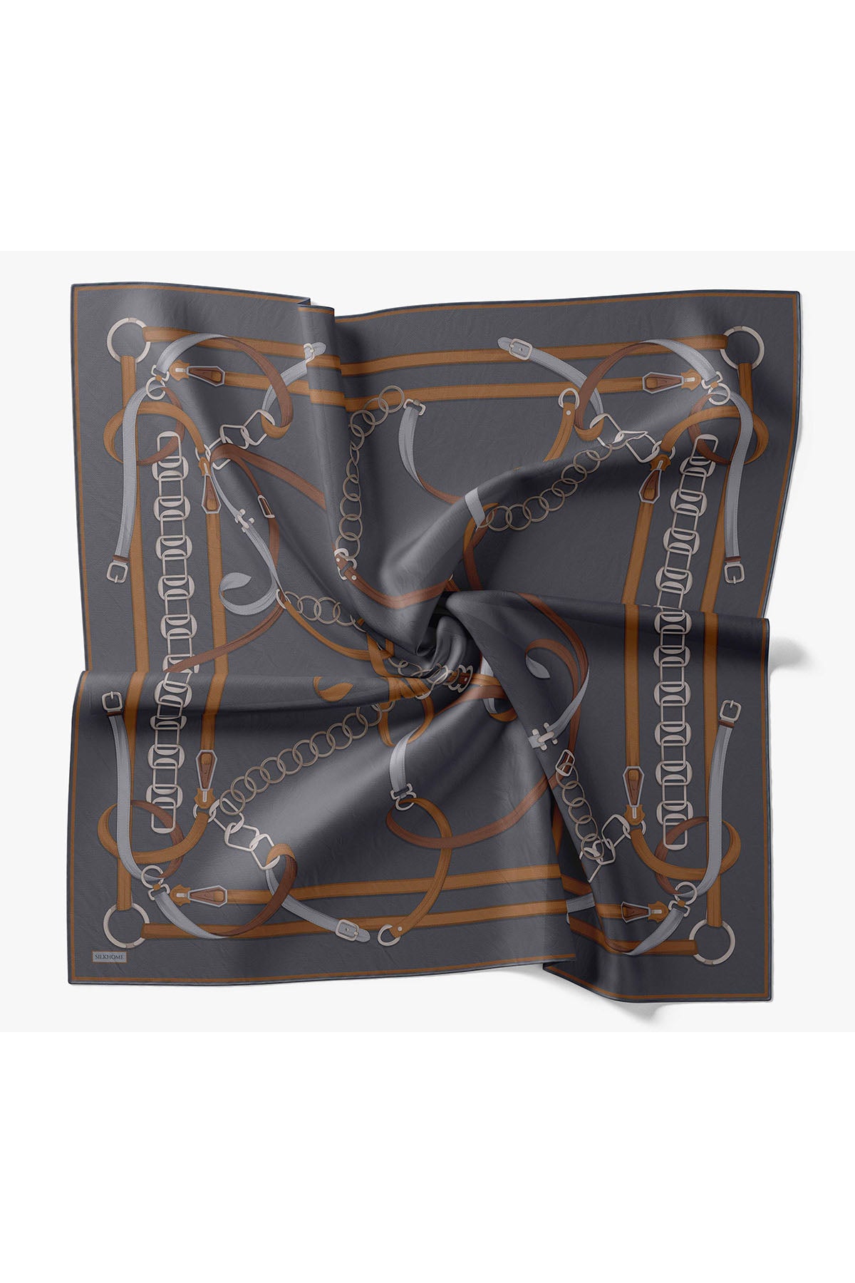 Silk Home Twill İpek Eşarp Belt Print 11561-13