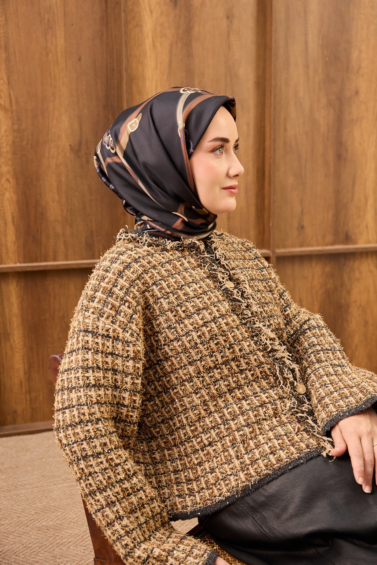 Silk Home Twill İpek Eşarp Belt Print 11561-14