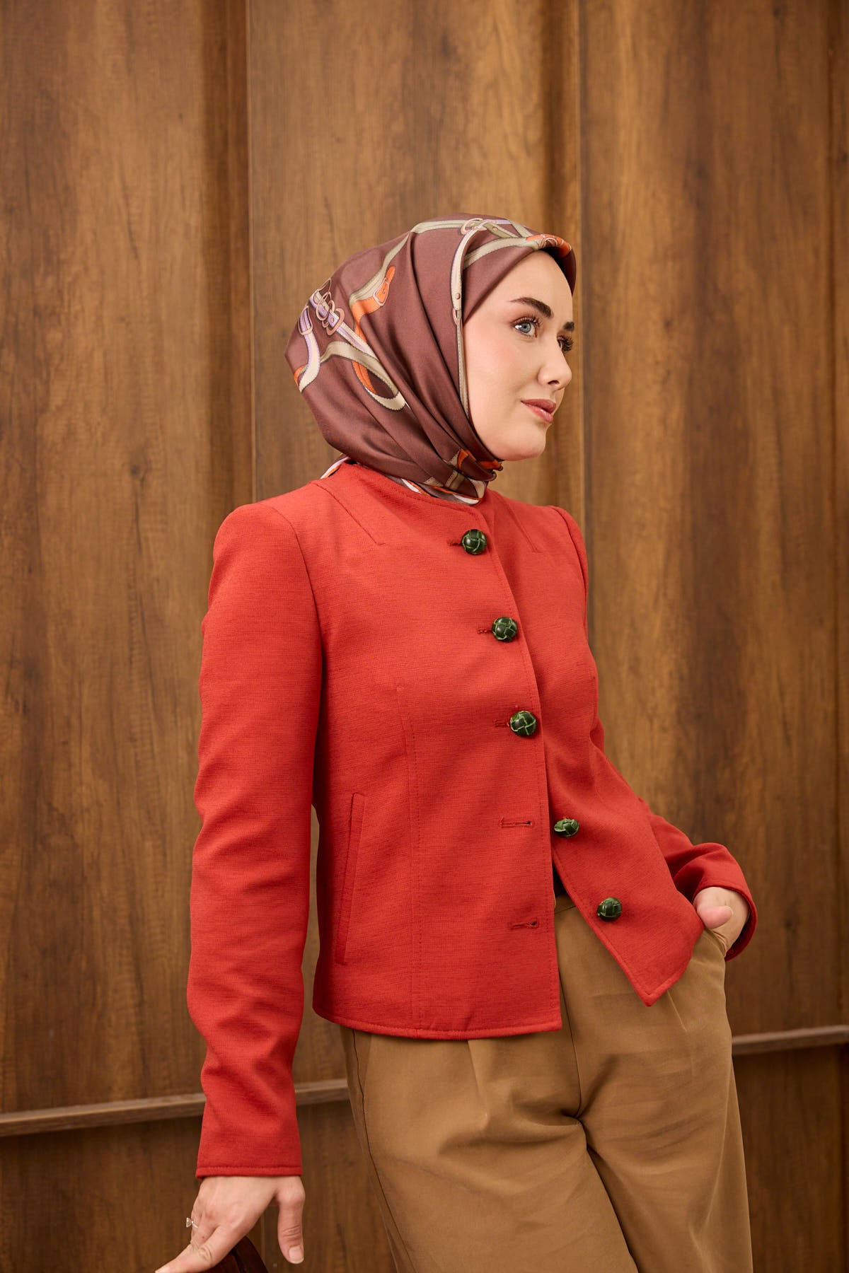 Silk Home Twill İpek Eşarp Belt Print 11561-19