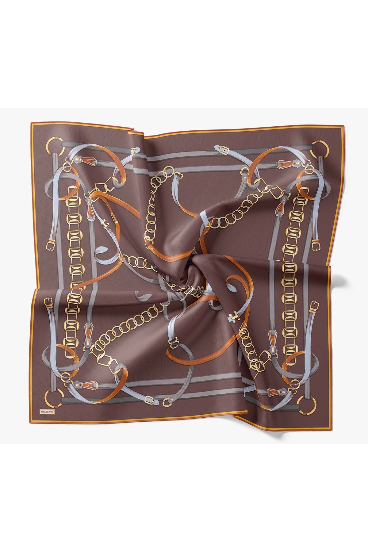 Silk Home Twill İpek Eşarp Belt Print 11561-19