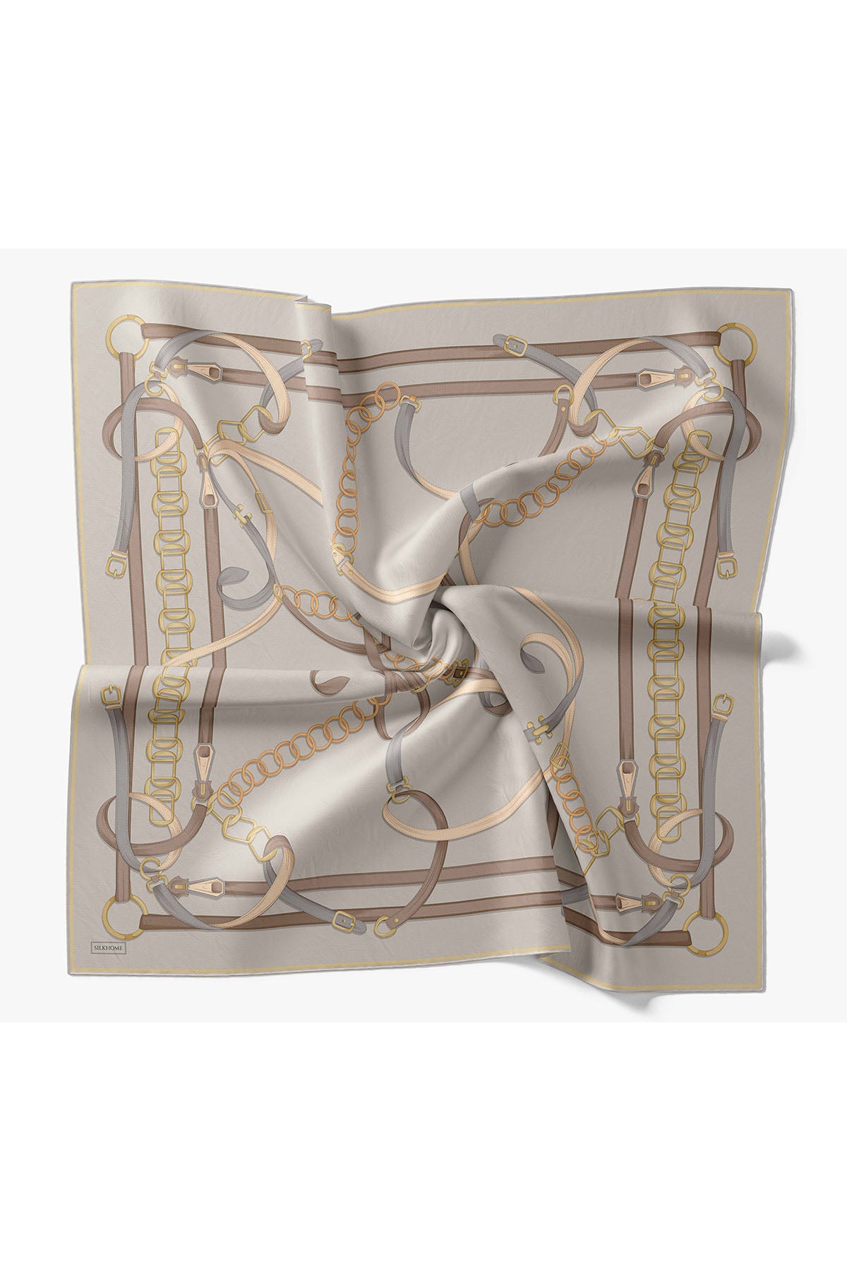 Silk Home Twill İpek Eşarp Belt Print 11561-20
