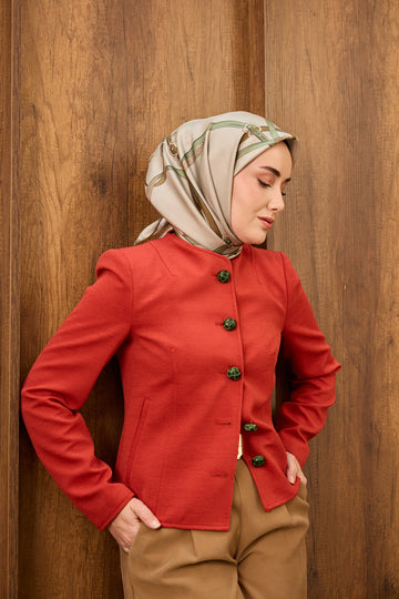 Silk Home Twill İpek Eşarp Belt Print 11561-21