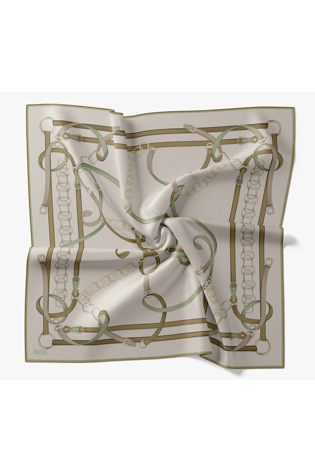 Silk Home Twill İpek Eşarp Belt Print 11561-21
