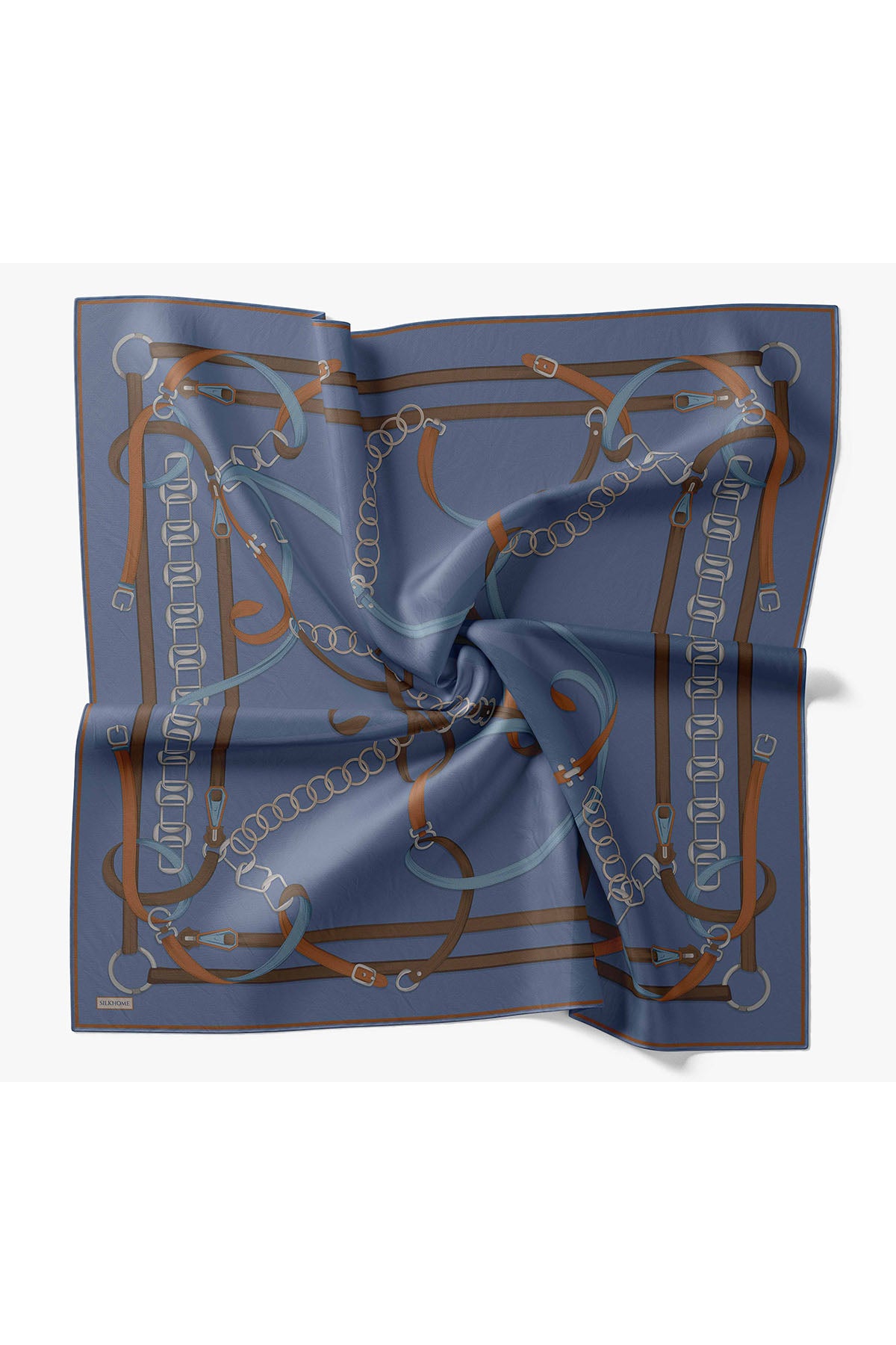 Silk Home Twill İpek Eşarp Belt Print 11561-24