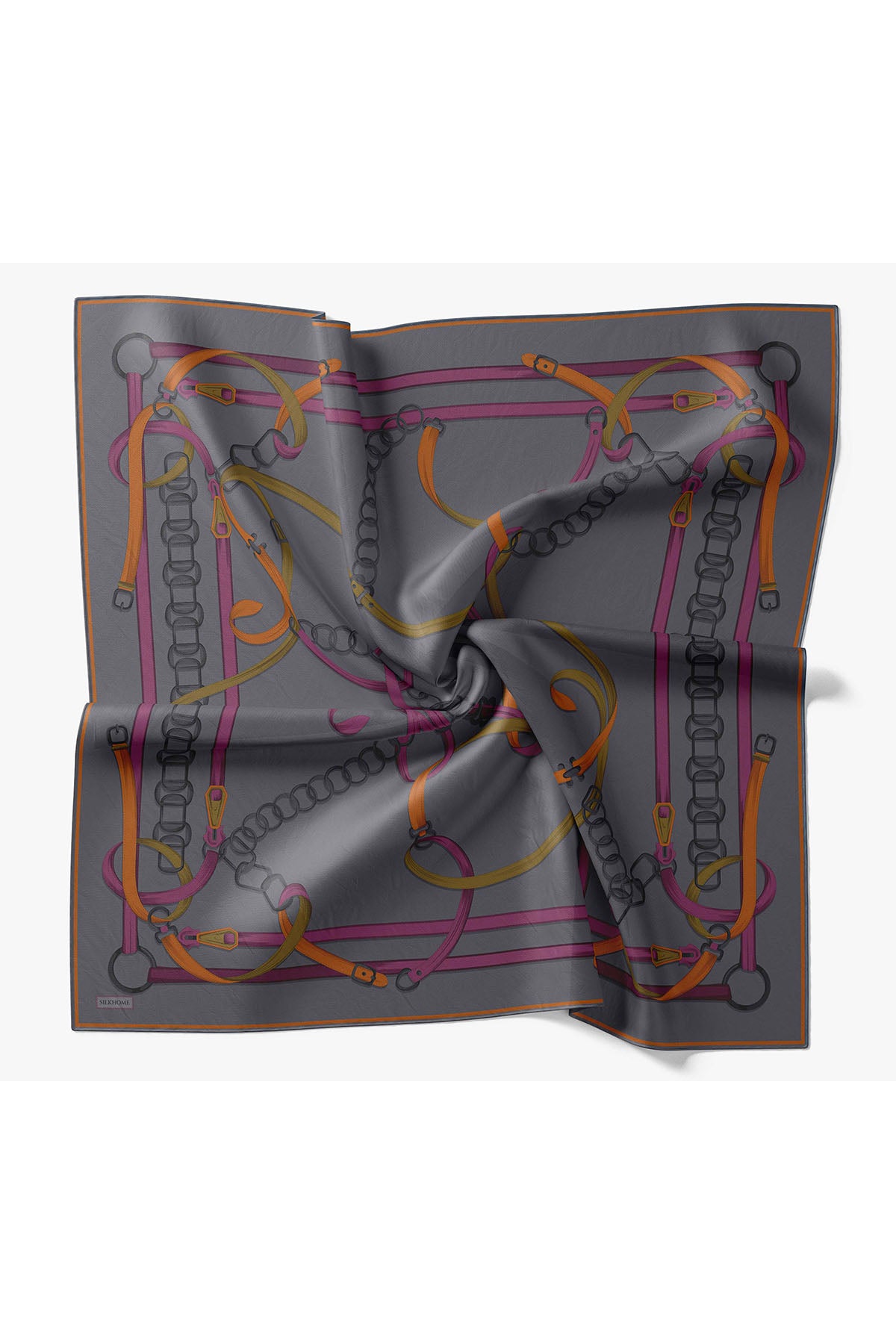 Silk Home Twill İpek Eşarp Belt Print 11561-26