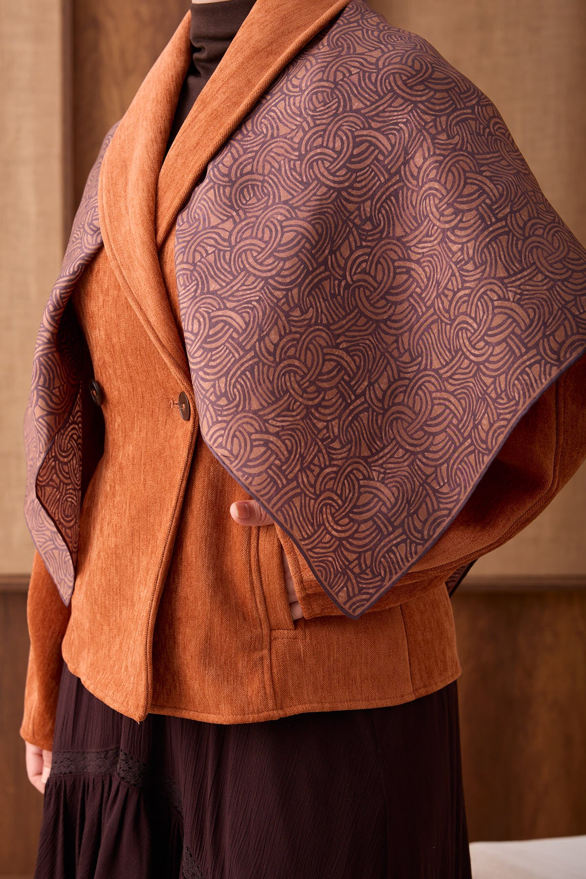 Silk Home Twill İpek Eşarp Monokromatik 11562-02