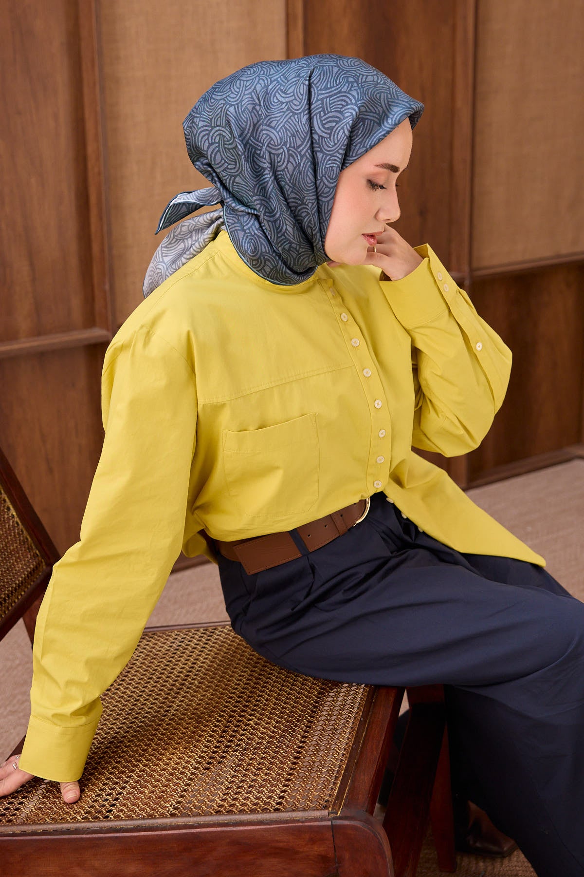 Silk Home Twill İpek Eşarp Monokromatik 11562-03