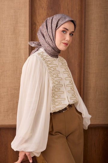 Silk Home Twill İpek Eşarp Monokromatik 11562-16
