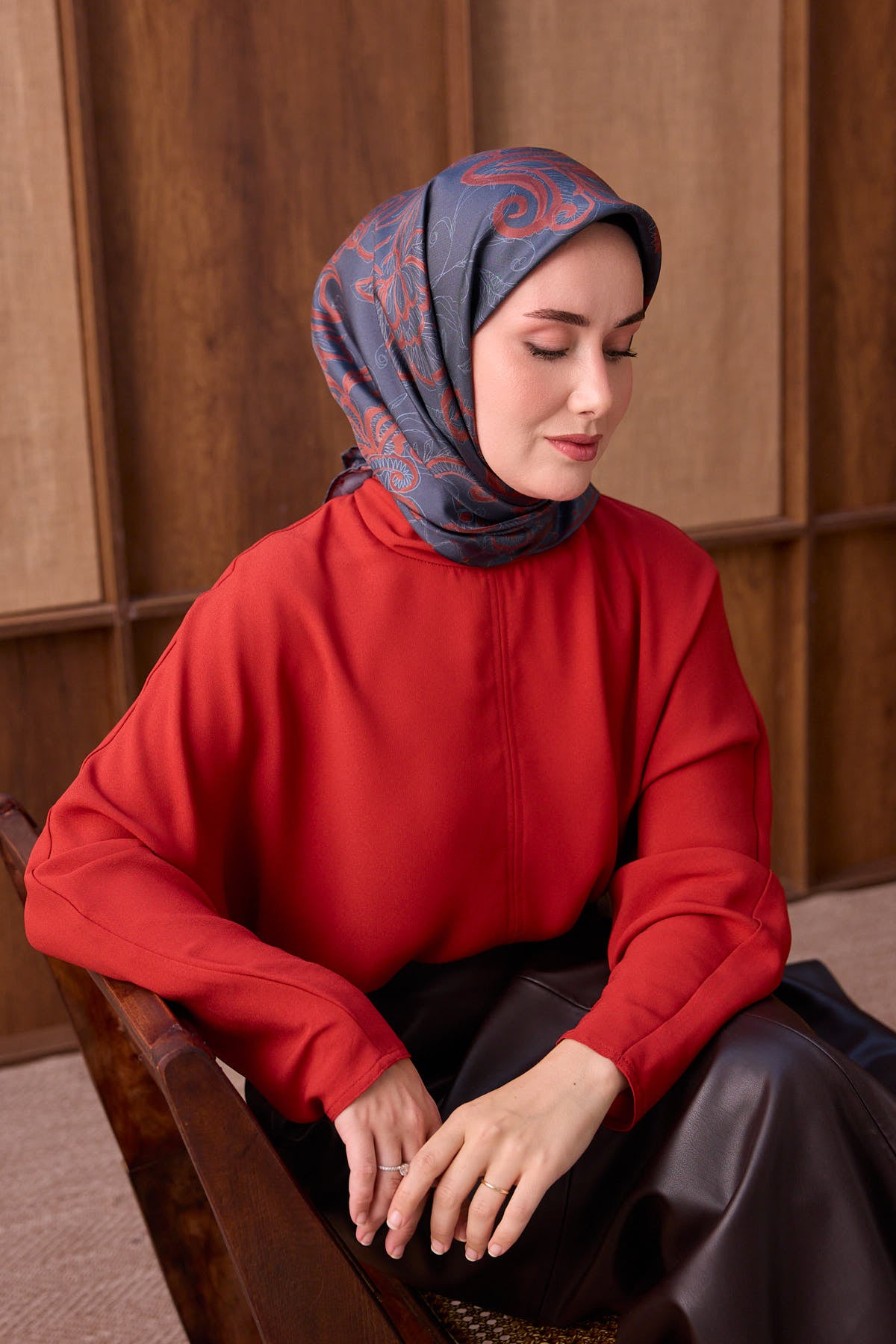 Silk Home Twill İpek Eşarp Floral Paisley  11563-02