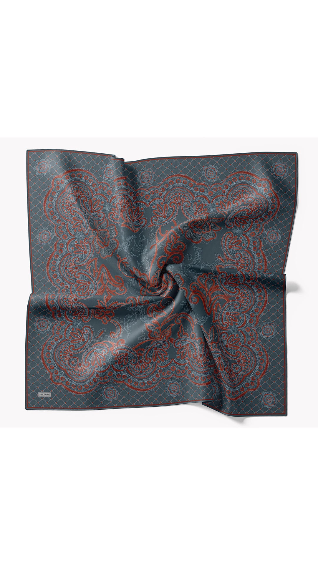 Silk Home Twill İpek Eşarp Floral Paisley  11563-02