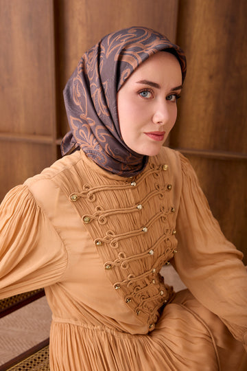 Silk Home Twill İpek Eşarp Floral Paisley  11563-03