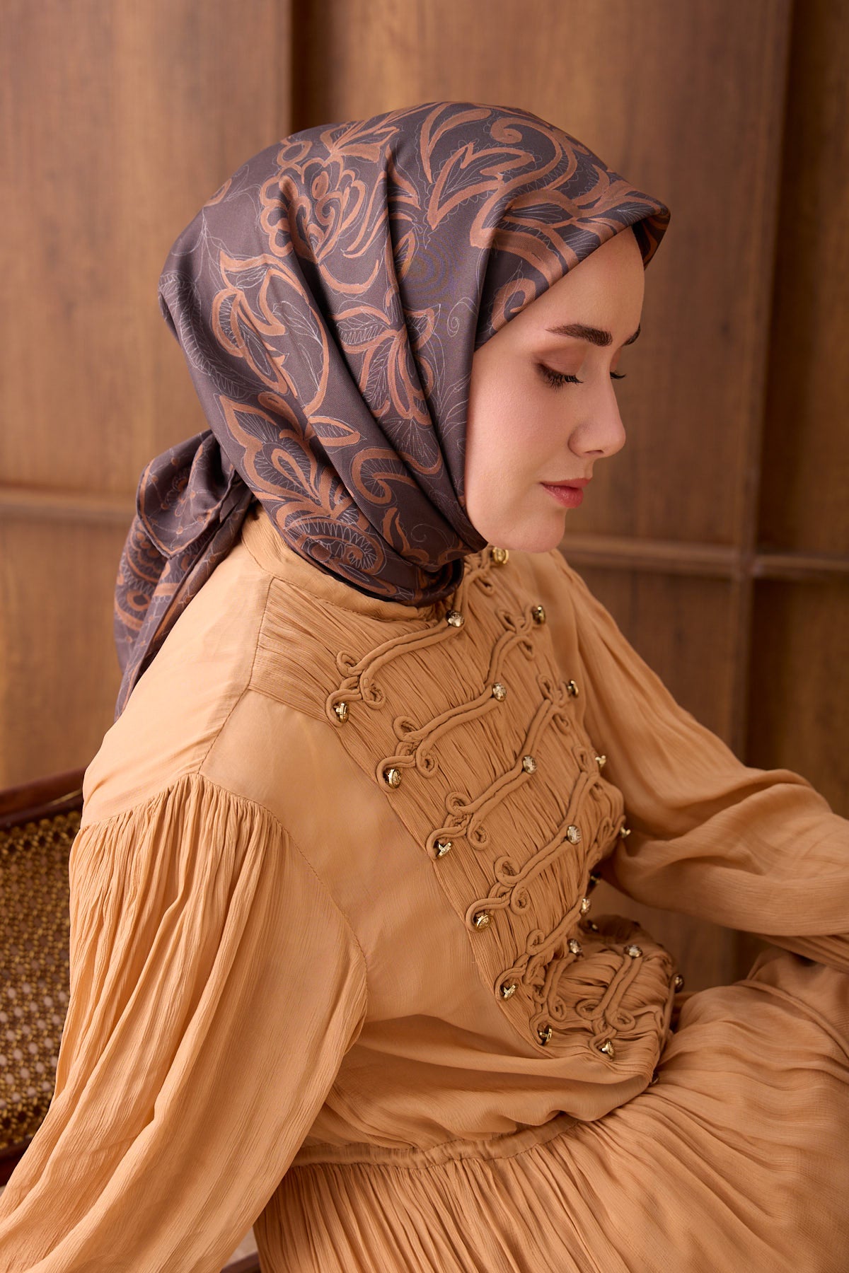 Silk Home Twill İpek Eşarp Floral Paisley  11563-03