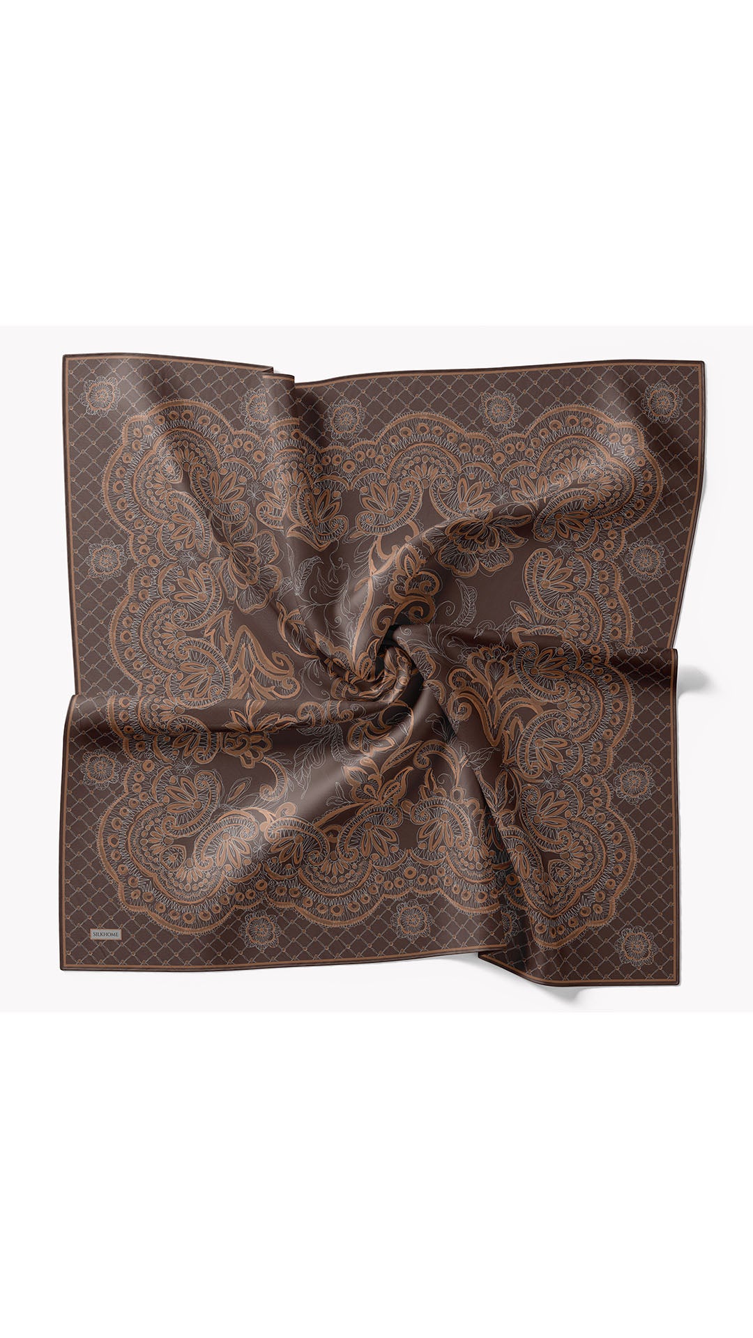 Silk Home Twill İpek Eşarp Floral Paisley  11563-03