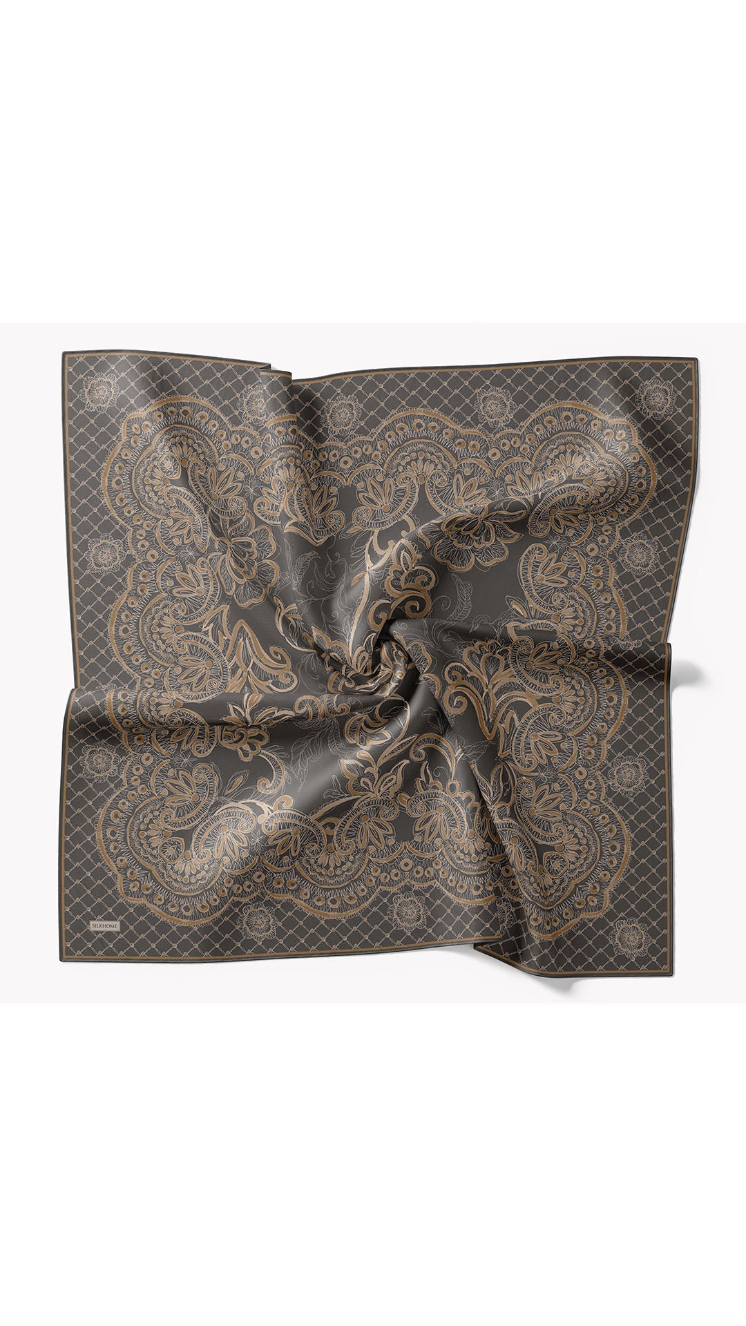 Silk Home Twill İpek Eşarp Floral Paisley  11563-08