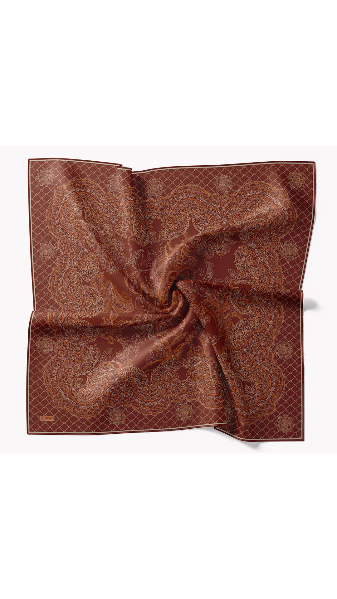Silk Home Twill İpek Eşarp Floral Paisley  11563-13