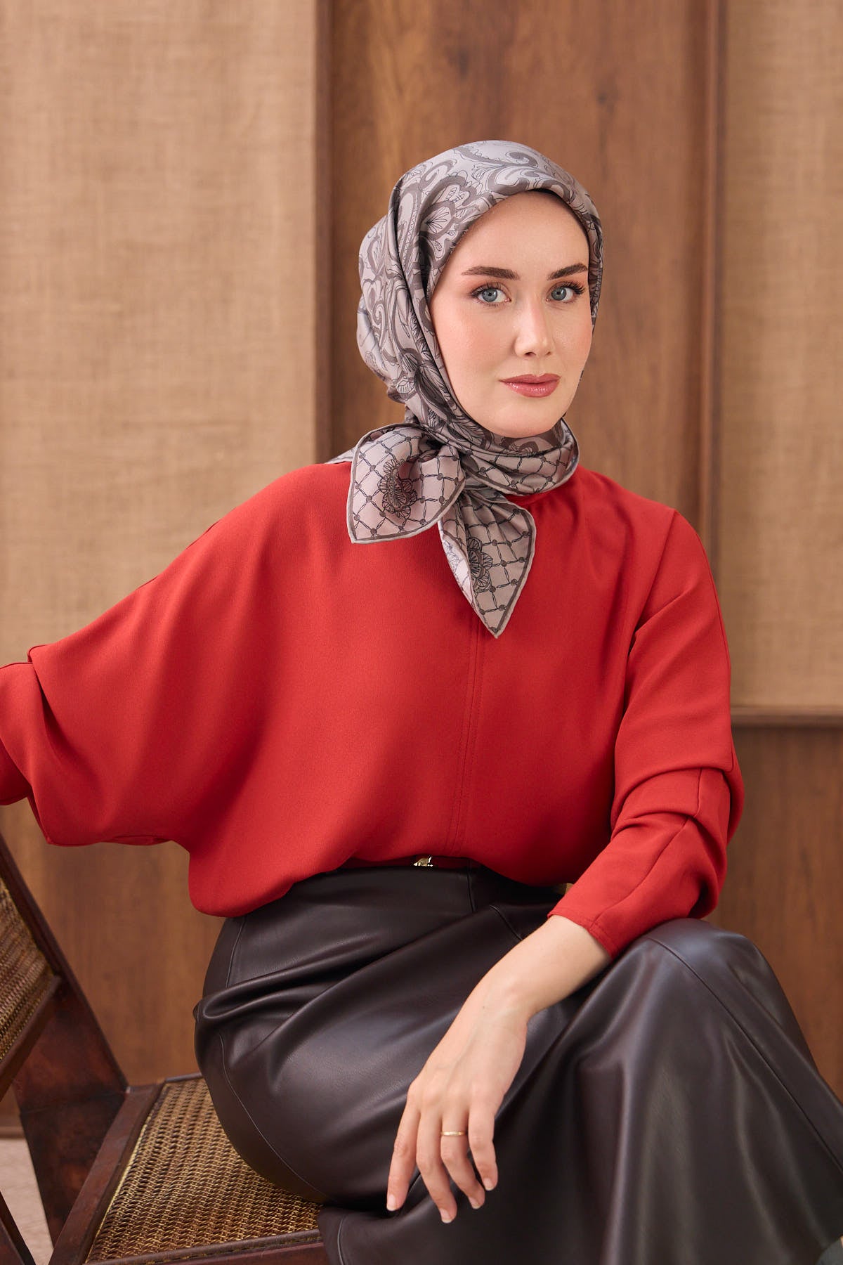 Silk Home Twill İpek Eşarp Floral Paisley  11563-14