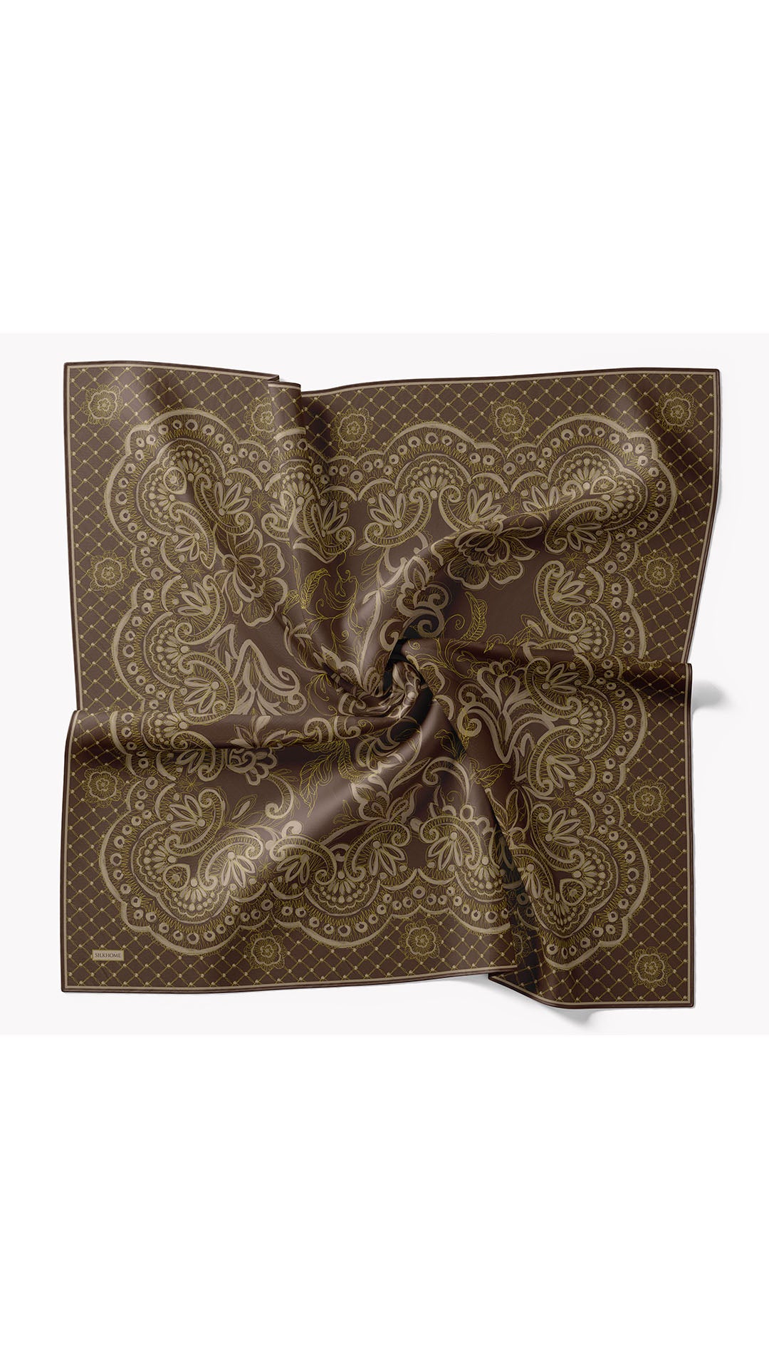 Silk Home Twill İpek Eşarp Floral Paisley  11563-17