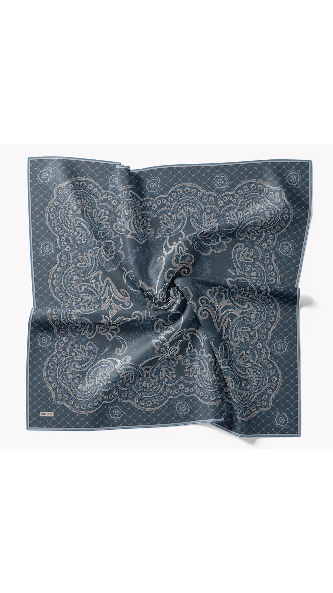Silk Home Twill İpek Eşarp Floral Paisley  11563-19
