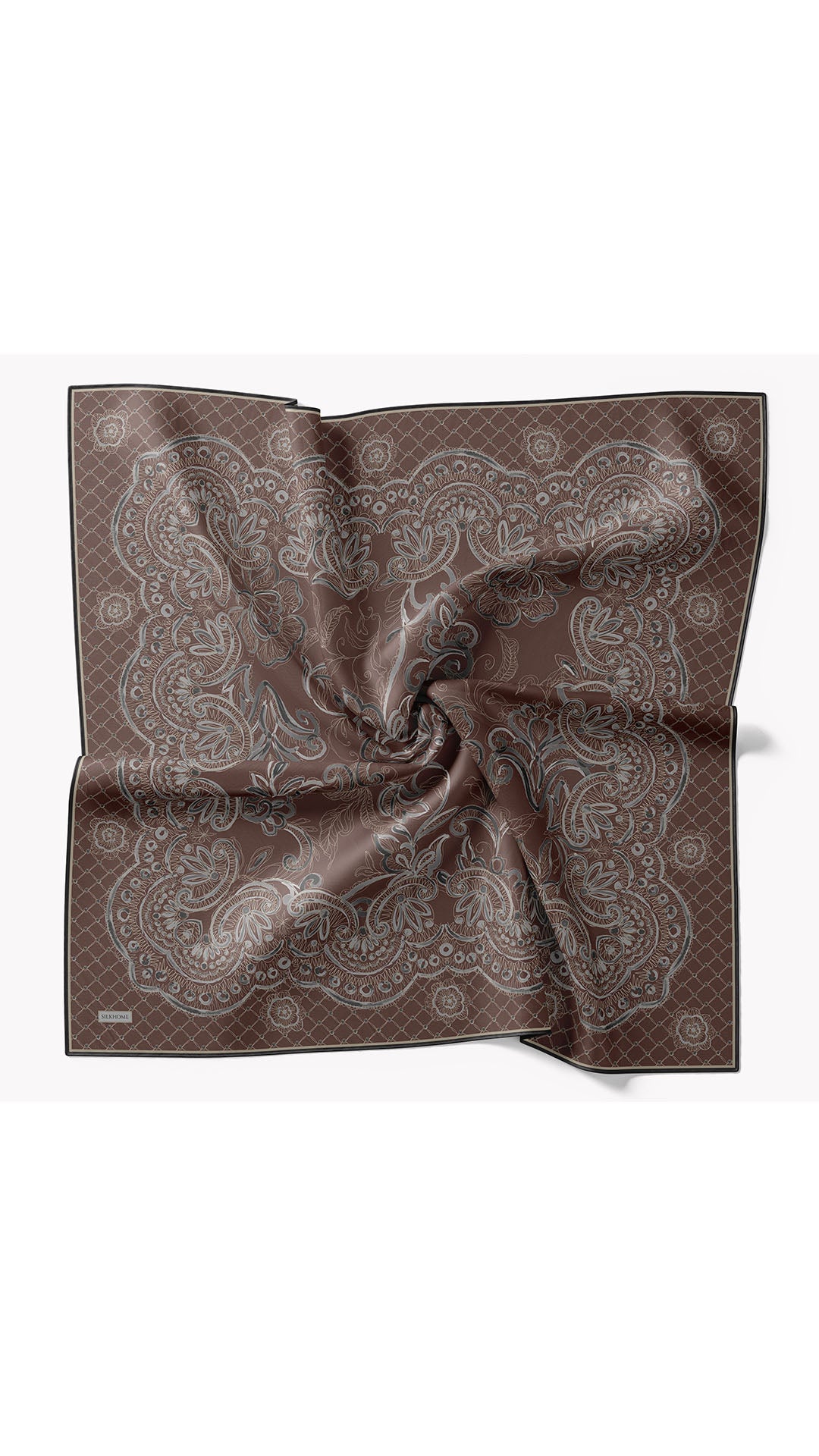 Silk Home Twill İpek Eşarp Floral Paisley  11563-24