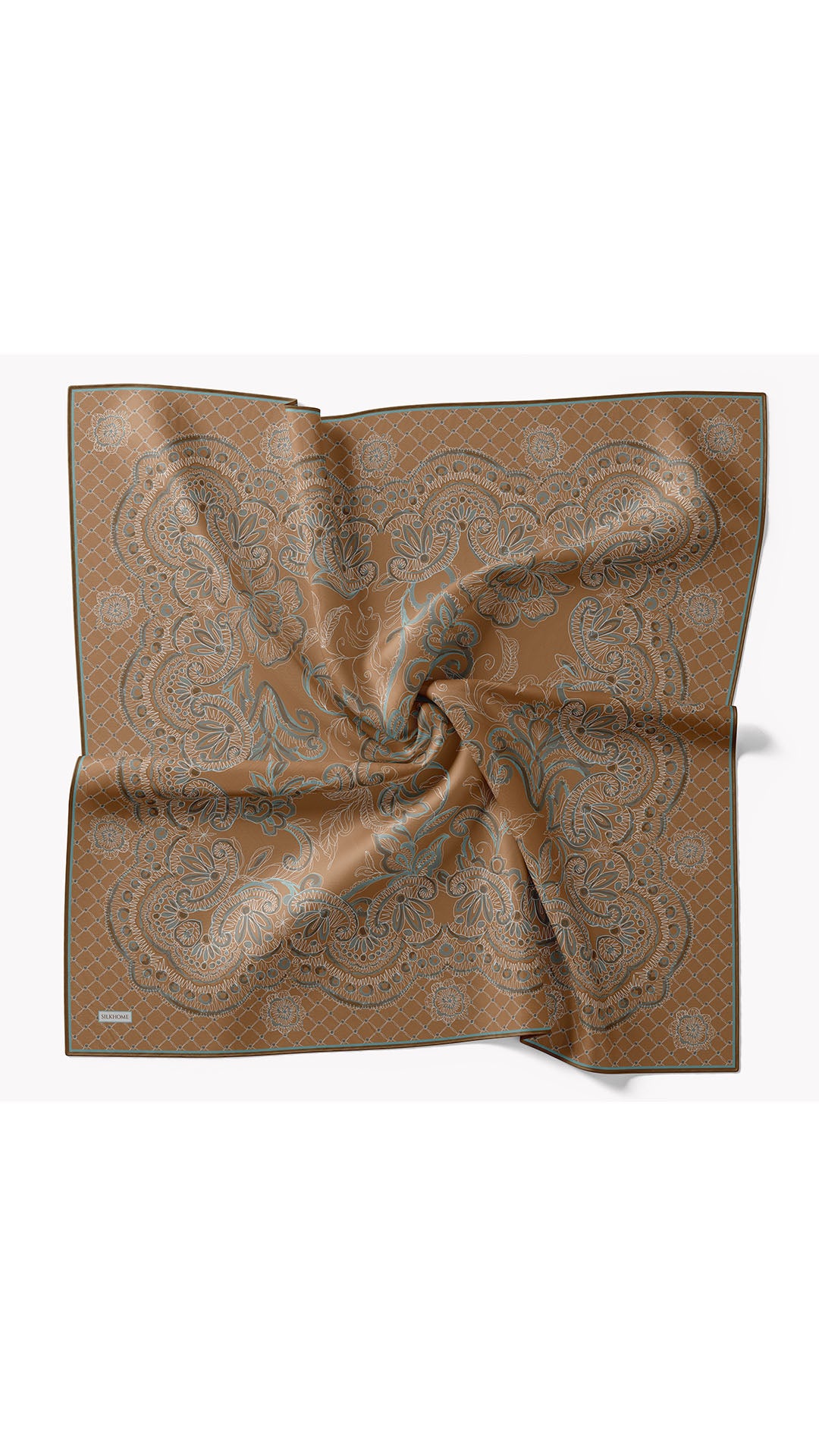 Silk Home Twill İpek Eşarp Floral Paisley  11563-26