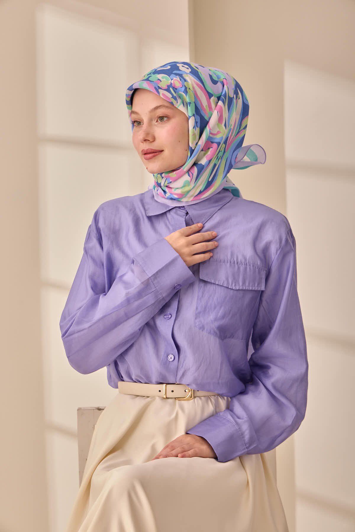 Silk Home Aura Eşarp 140004-12 - İthalesarponline.com - Aura Eşarp - Silk Home