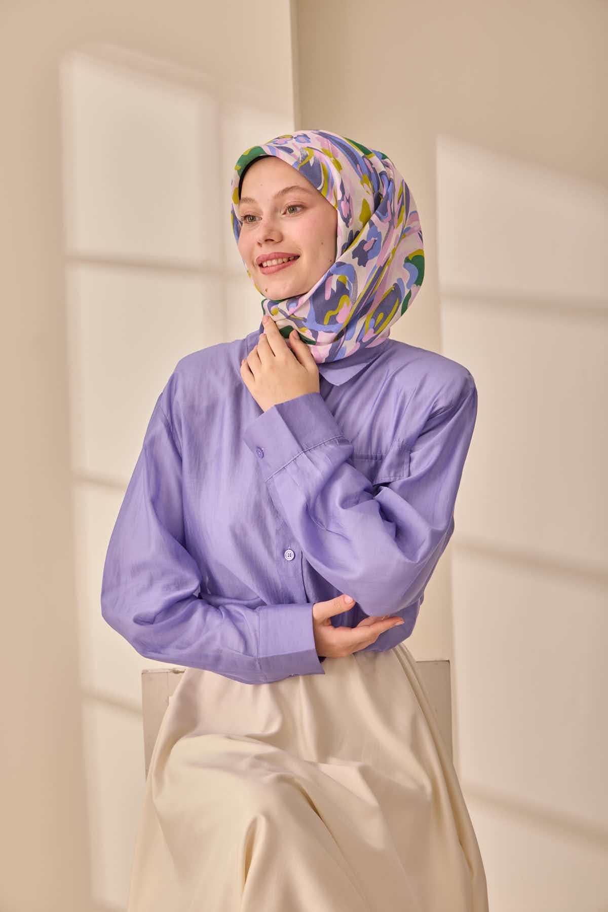 Silk Home Aura Eşarp 140004-13 - İthalesarponline.com - Aura Eşarp - Silk Home