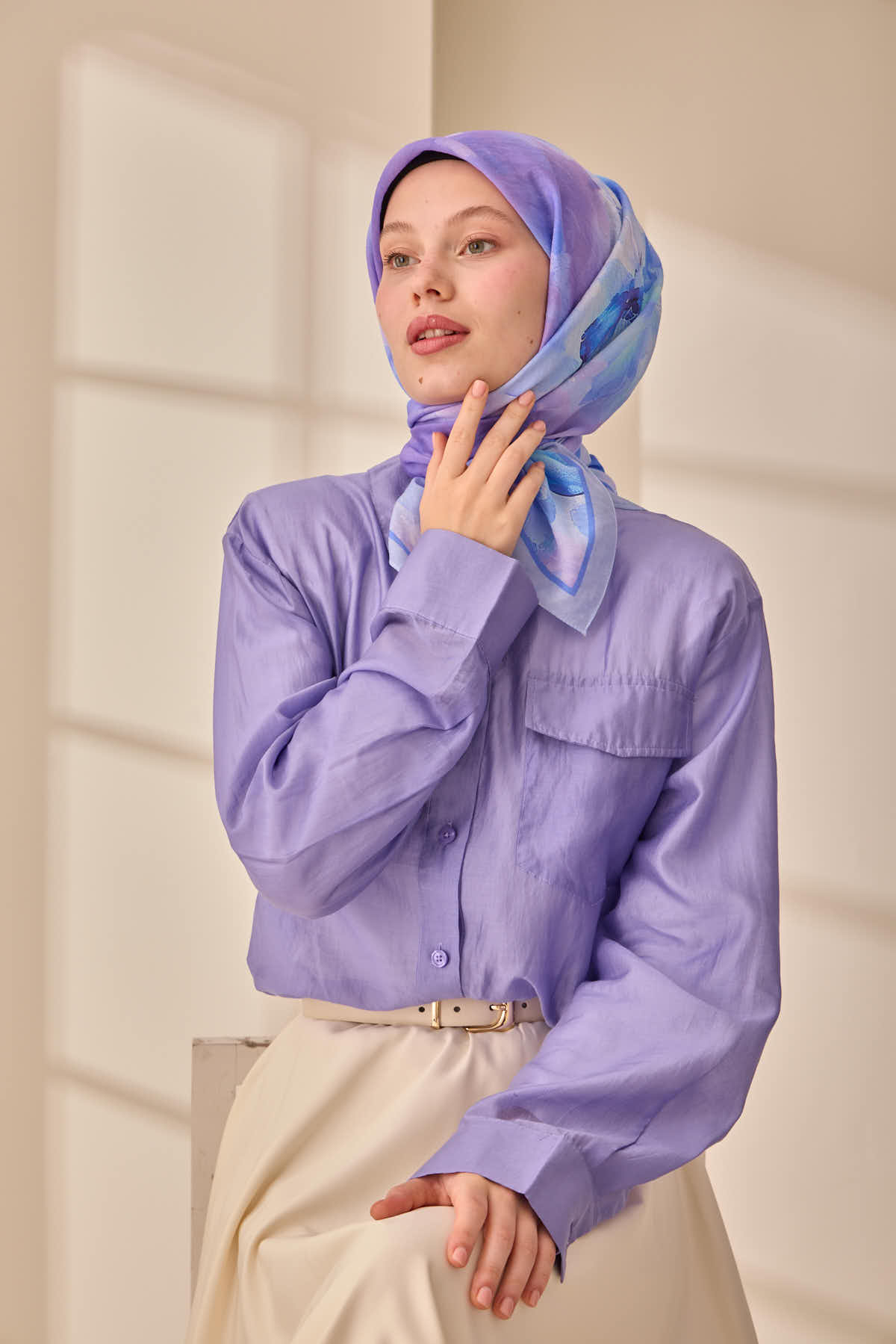 Silk Home Olinda İpek Eşarp 47004-19 - İthalesarponline.com - Soft Eşarp - Silk Home