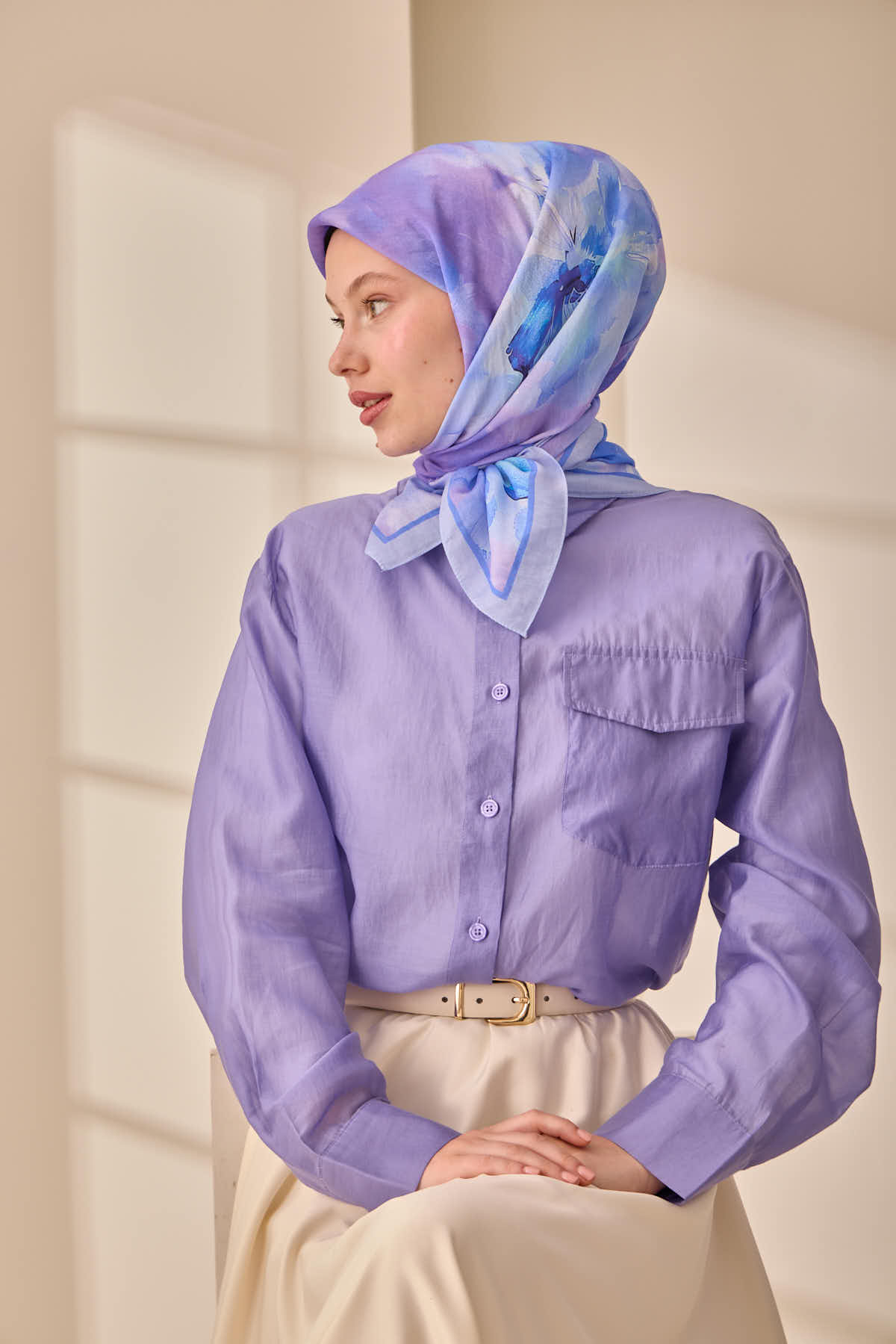Silk Home Olinda İpek Eşarp 47004-19 - İthalesarponline.com - Soft Eşarp - Silk Home
