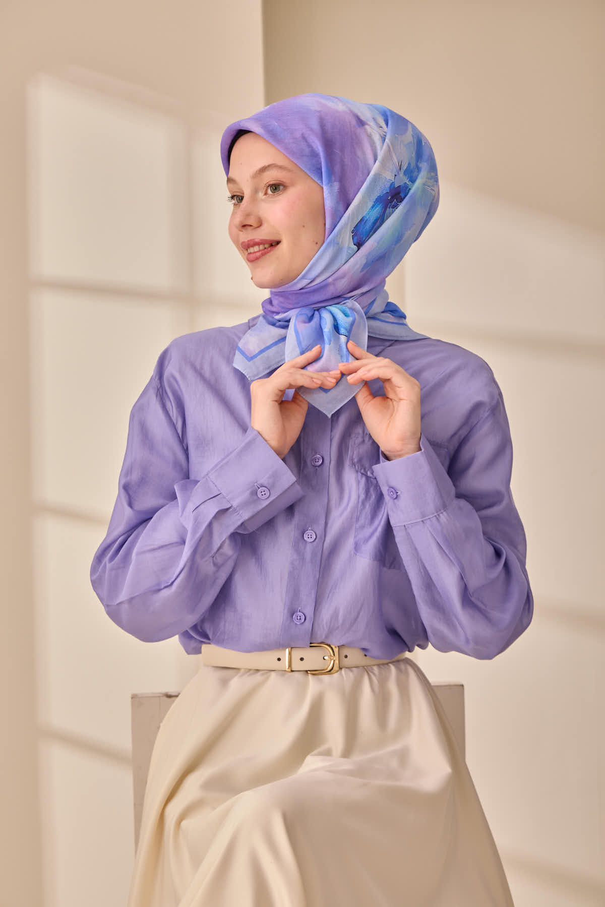Silk Home Olinda İpek Eşarp 47004-19 - İthalesarponline.com - Soft Eşarp - Silk Home
