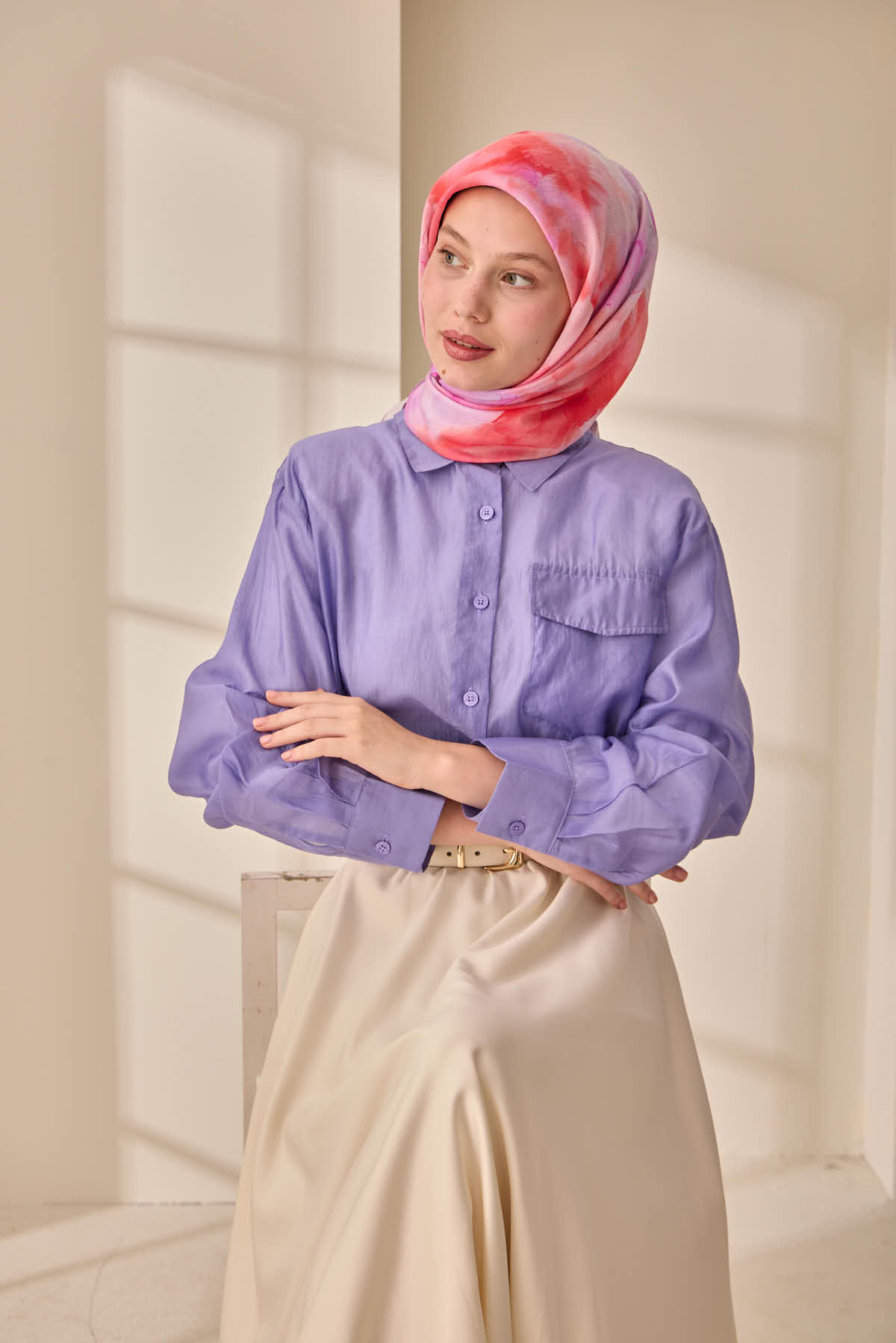 Silk Home Olinda İpek Eşarp 47004-21 - İthalesarponline.com - Soft Eşarp - Silk Home