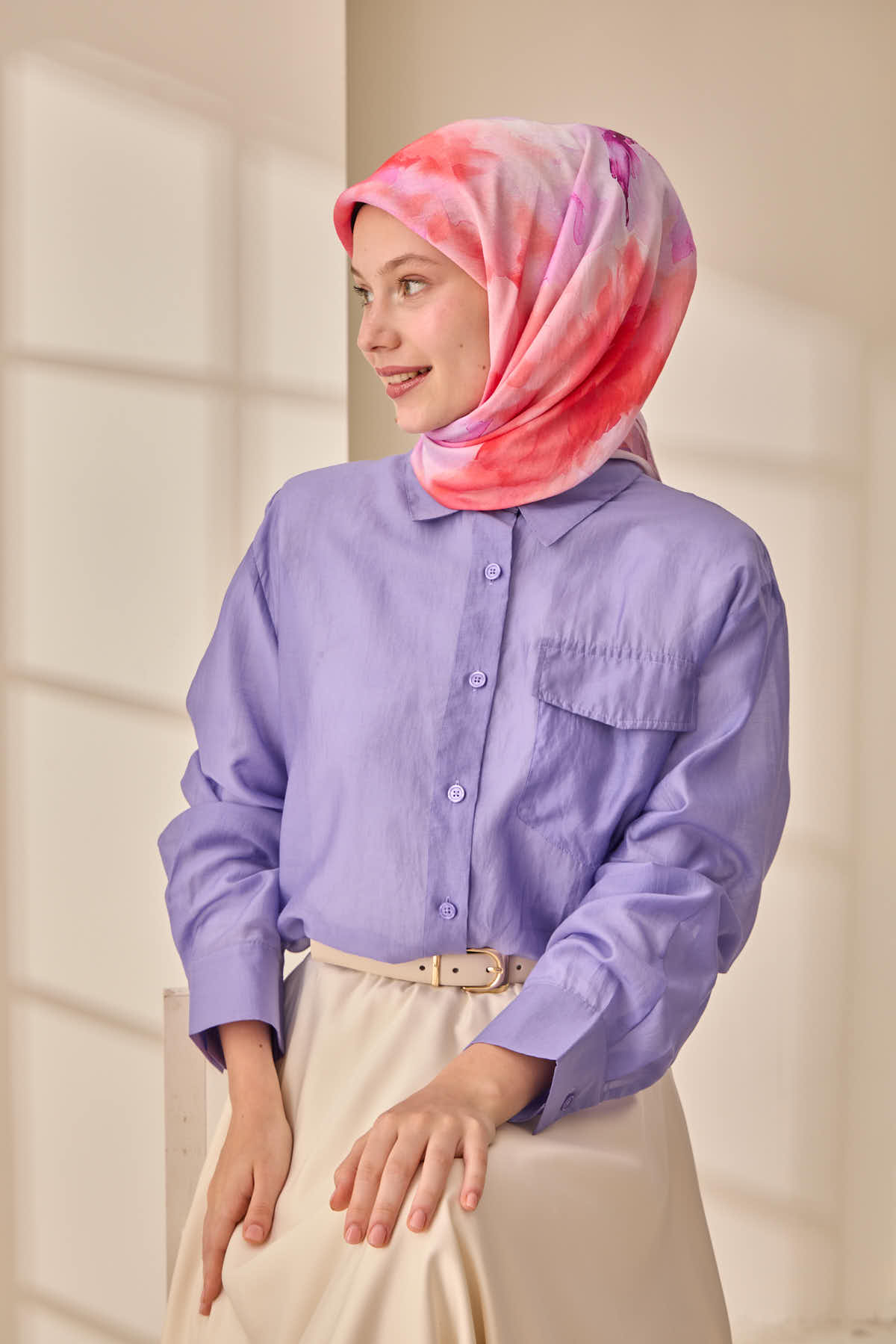 Silk Home Olinda İpek Eşarp 47004-21 - İthalesarponline.com - Soft Eşarp - Silk Home